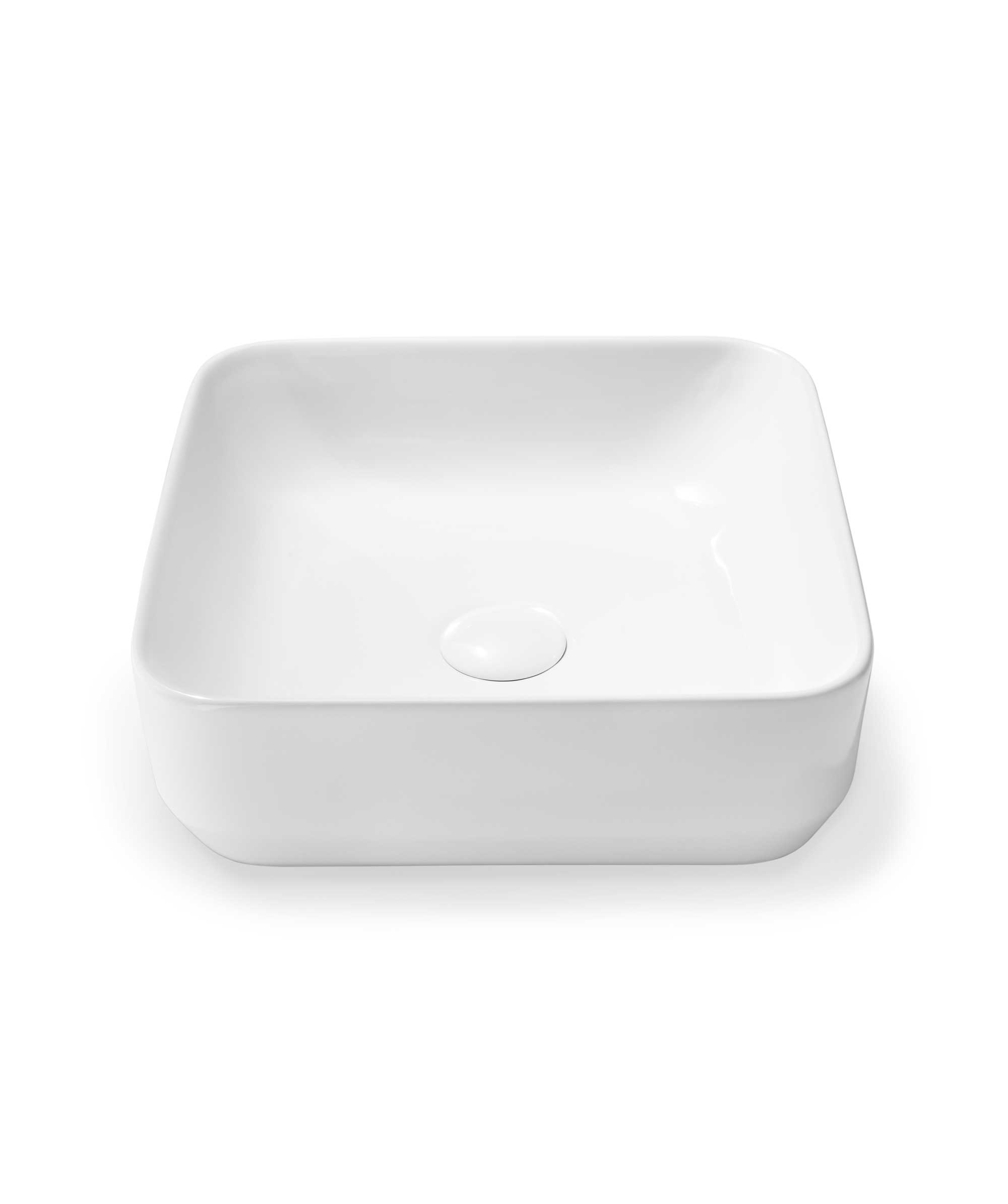 Limni 360 ceramic basin - White Gloss