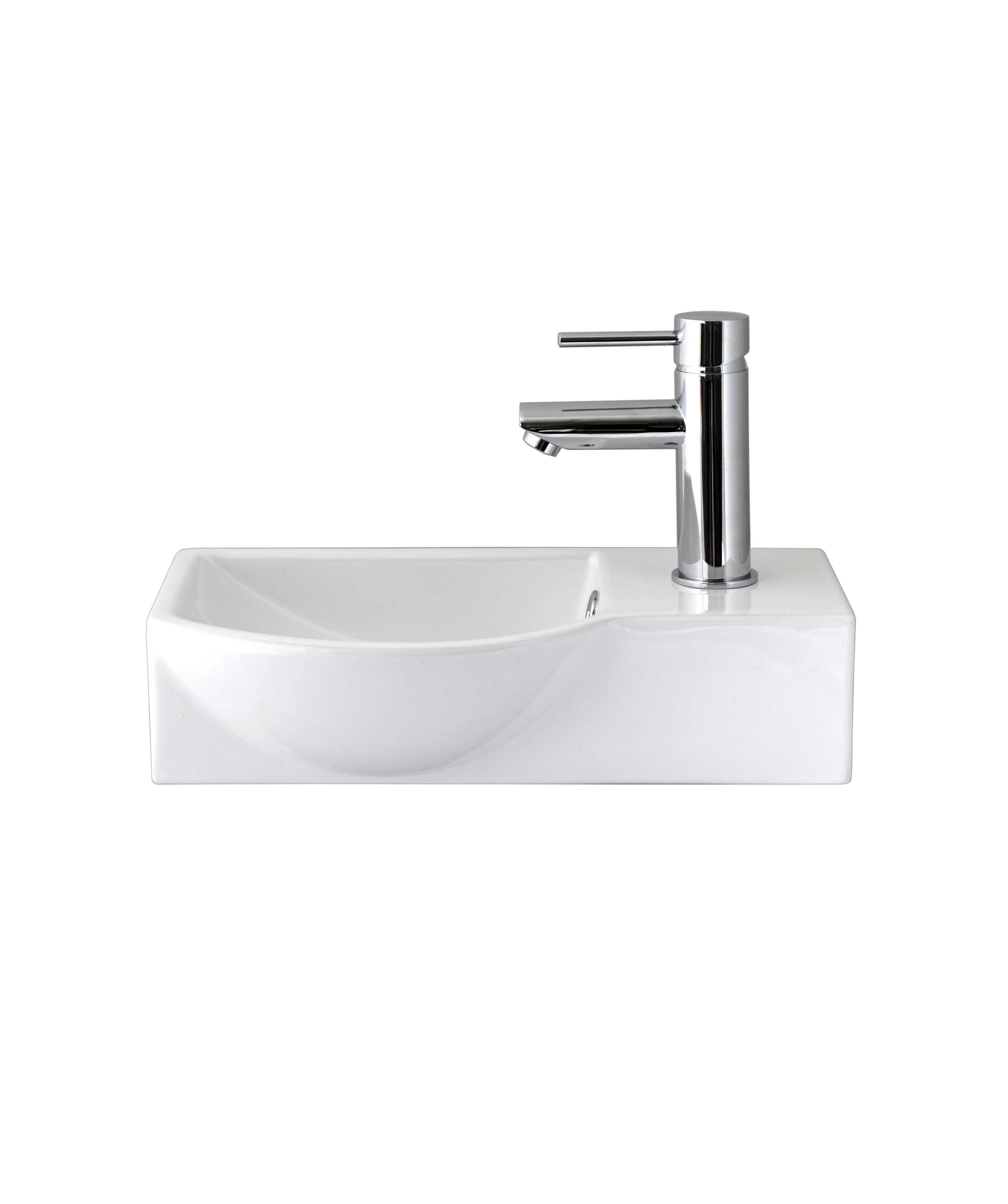 Syros 405 ceramic basin - White Gloss