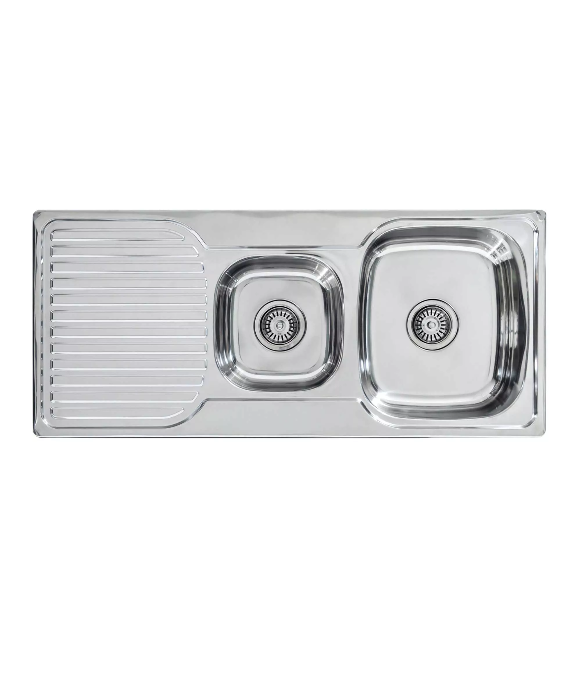 Acero 1080 stainless steel sink with drainer