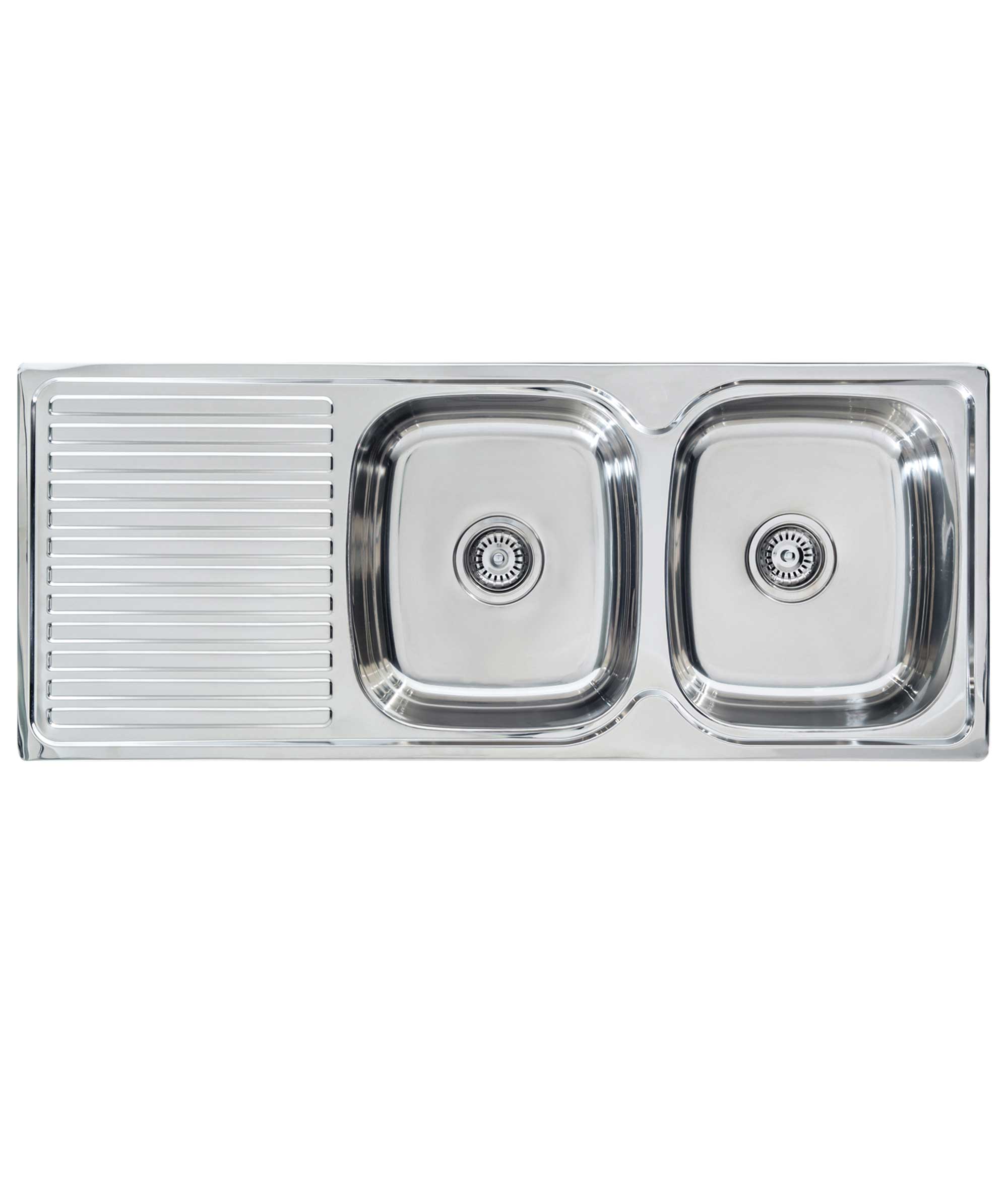 Acero 1200 stainless steel sink with drainer