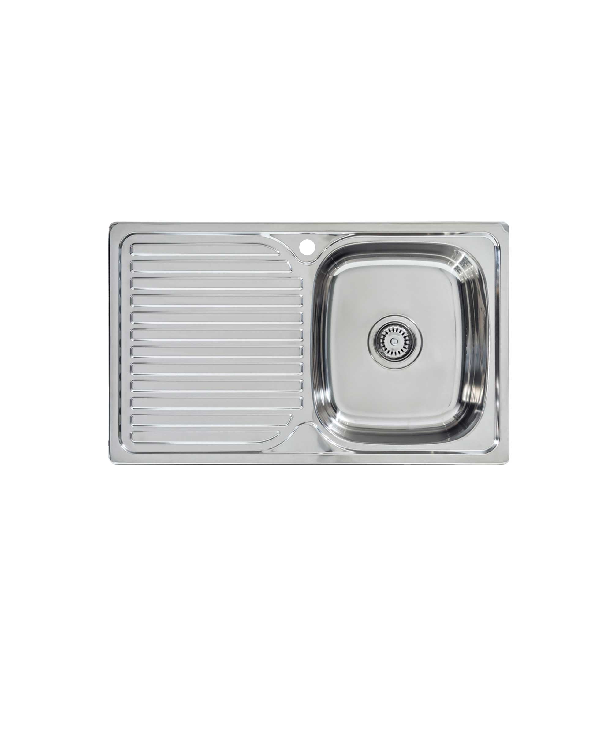 Acero 800 stainless steel sink with drainer