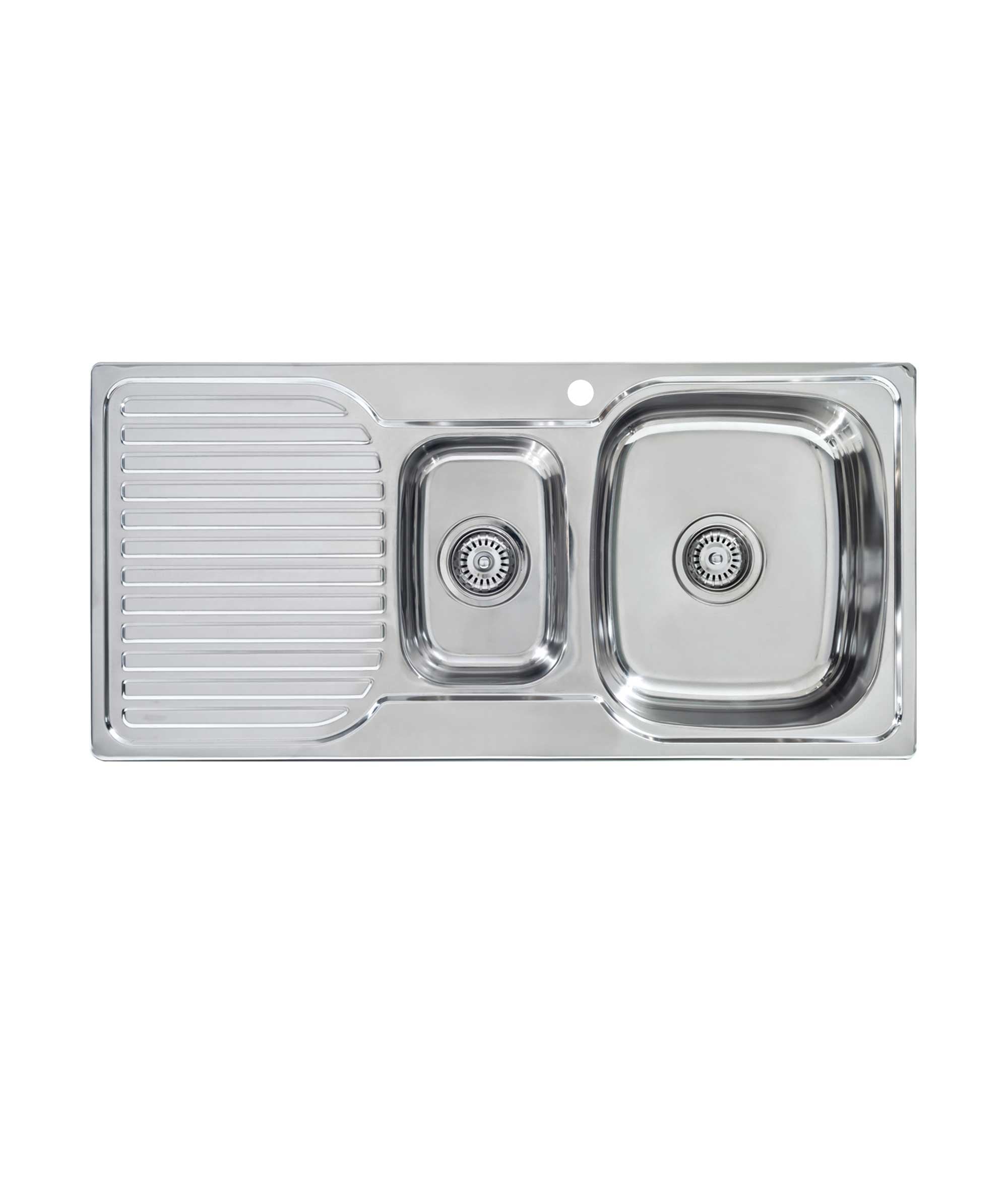 Acero 980 stainless steel sink with drainer