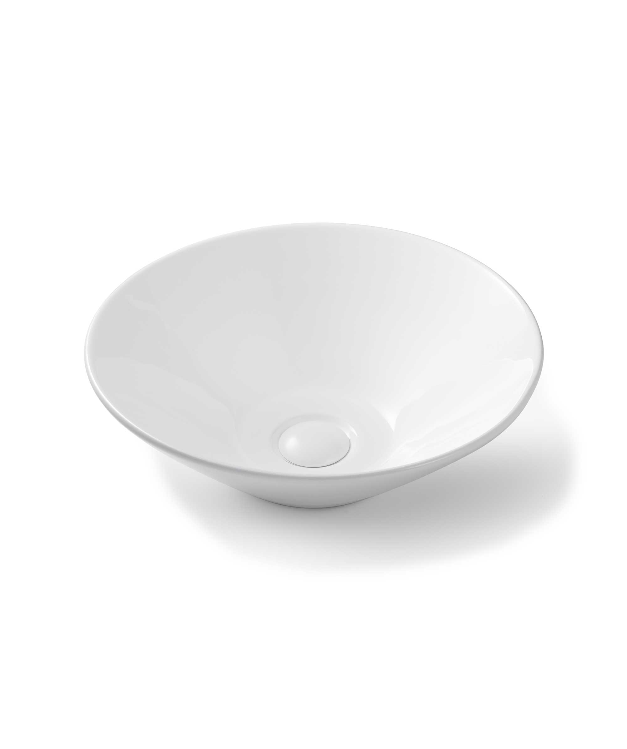 Arko 001 ceramic basin - White Gloss