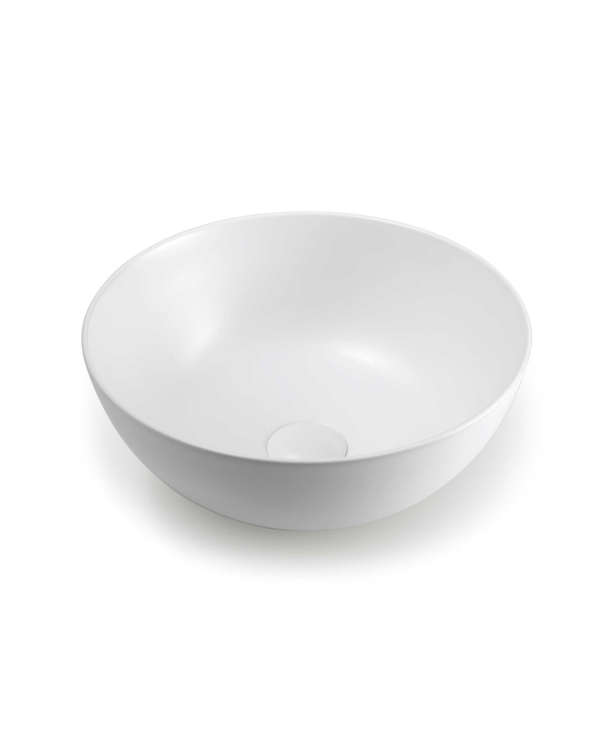 Arko 360 ceramic basin - White Silk Matte