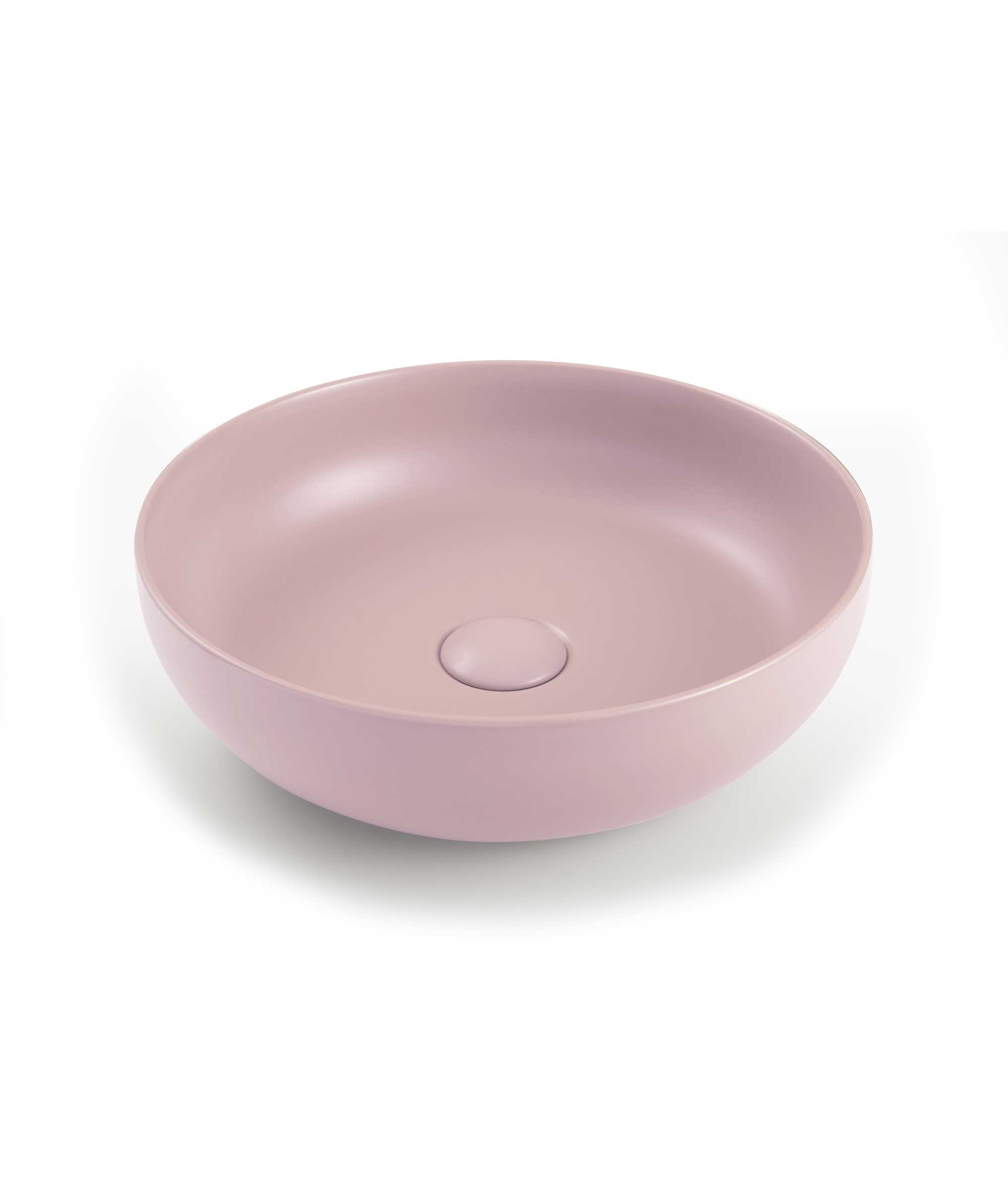 Aurora 380 ceramic basin - Rose Quartz Silk Matte