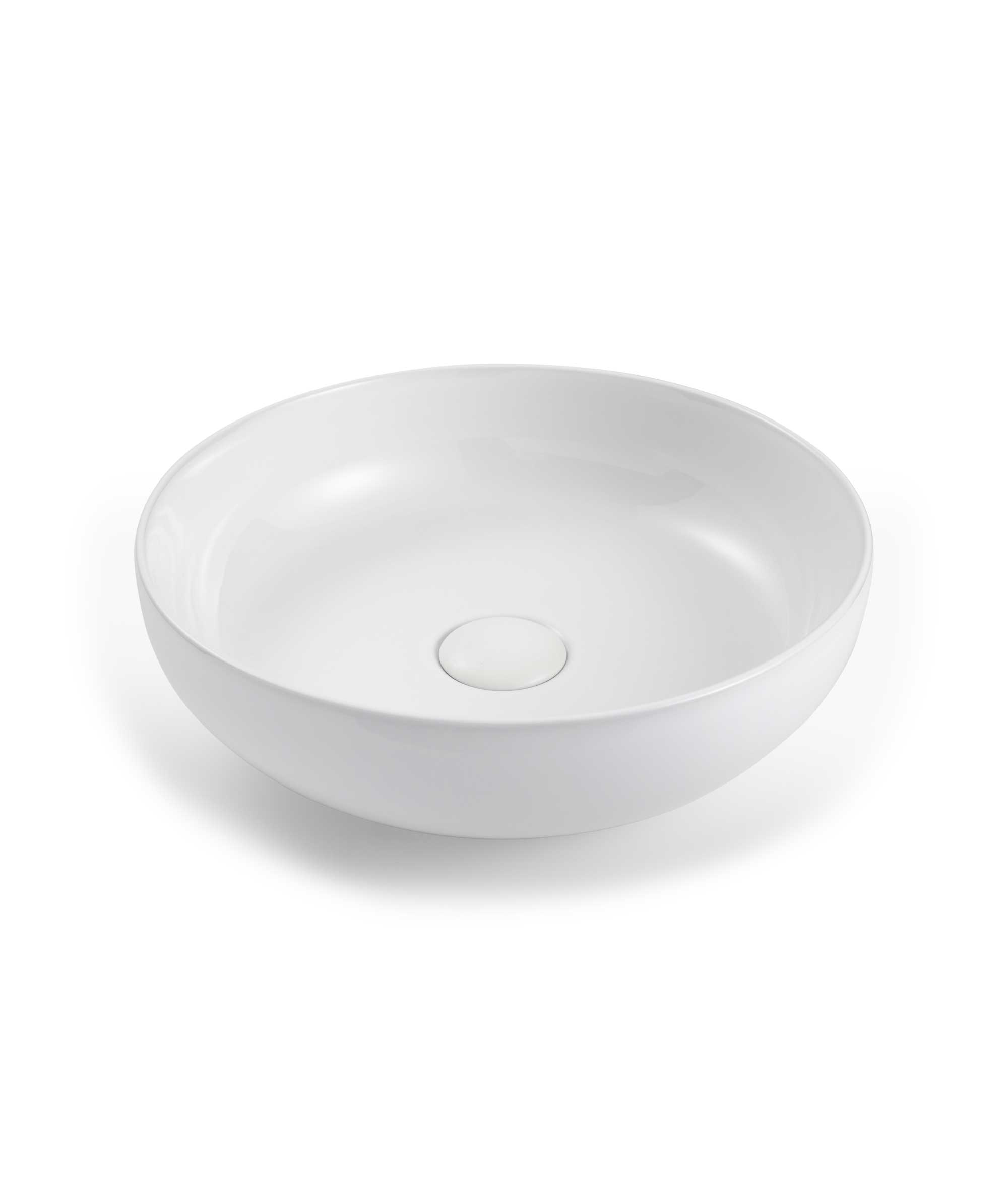 Aurora 380 ceramic basin - White Gloss
