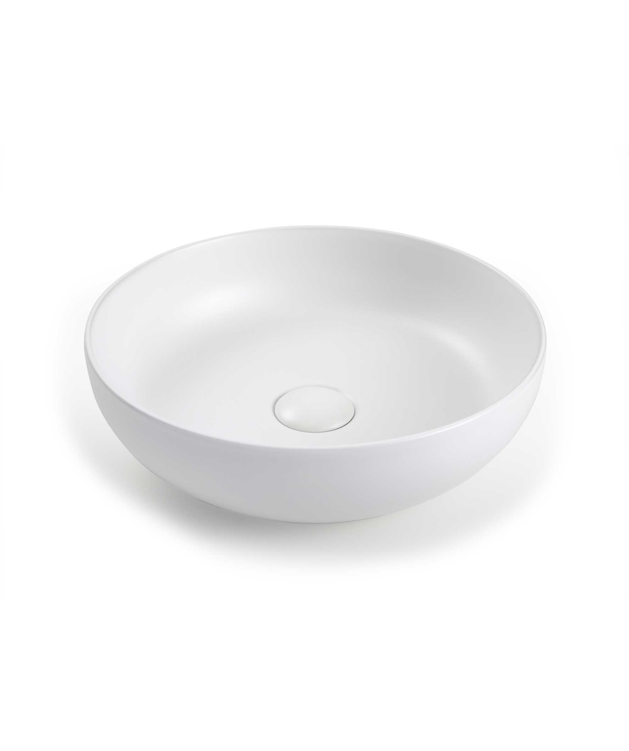 Aurora 380 ceramic basin - White Silk Matte