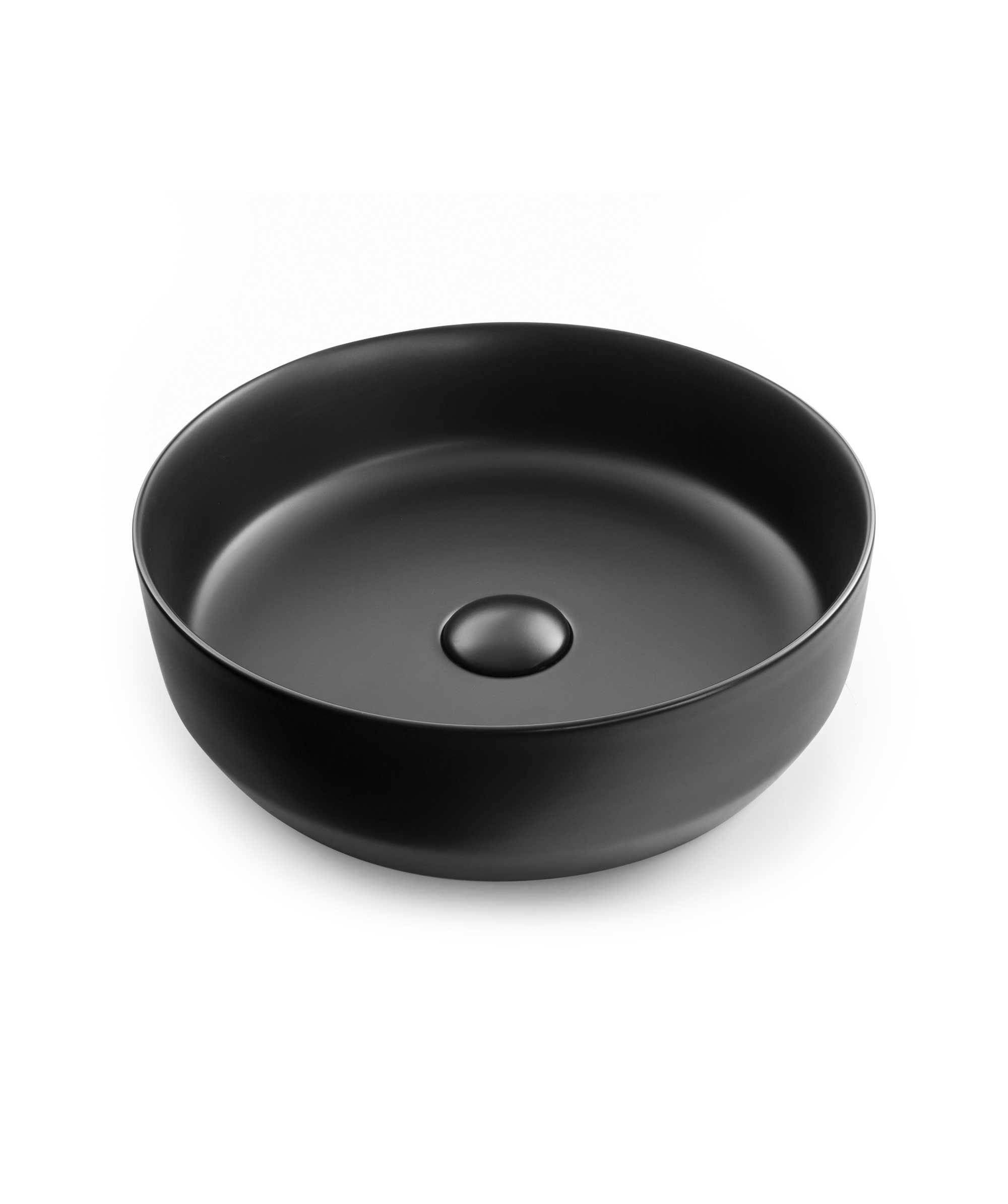 Aurora 385 ceramic basin - Black Silk Matte