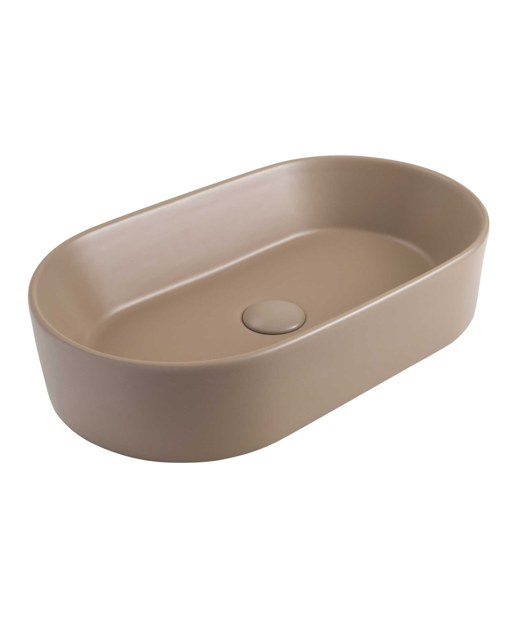 Aurora 530 ceramic basin - Smoky Taupe Silk Matte