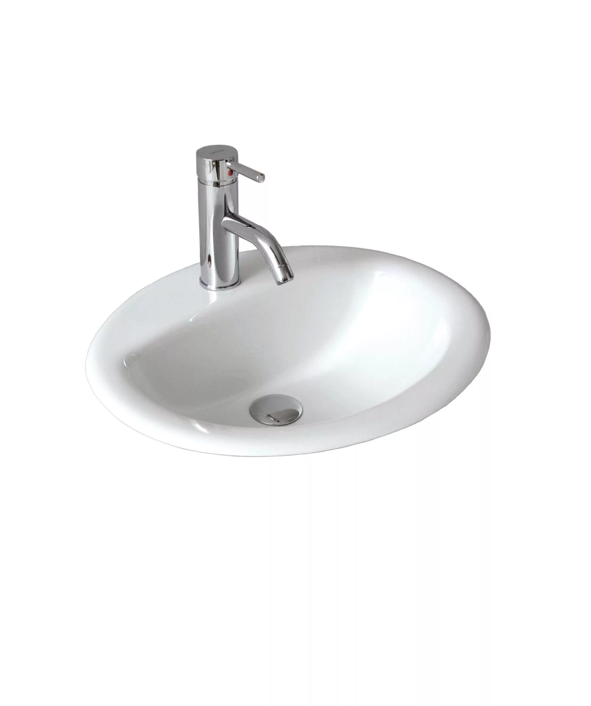 Chios 201 ceramic basin - White Gloss