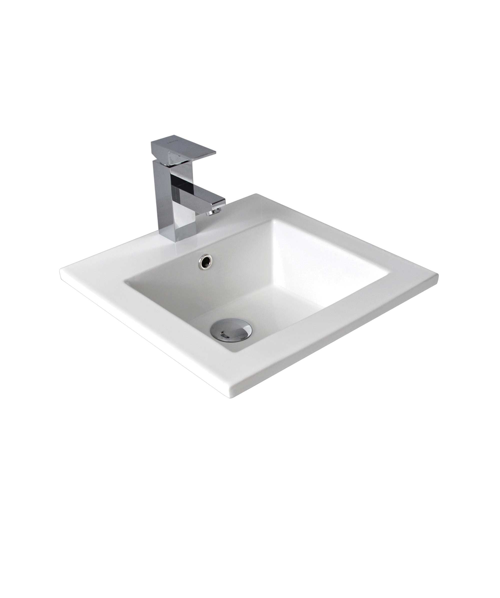 Chios 208 ceramic basin - White Gloss