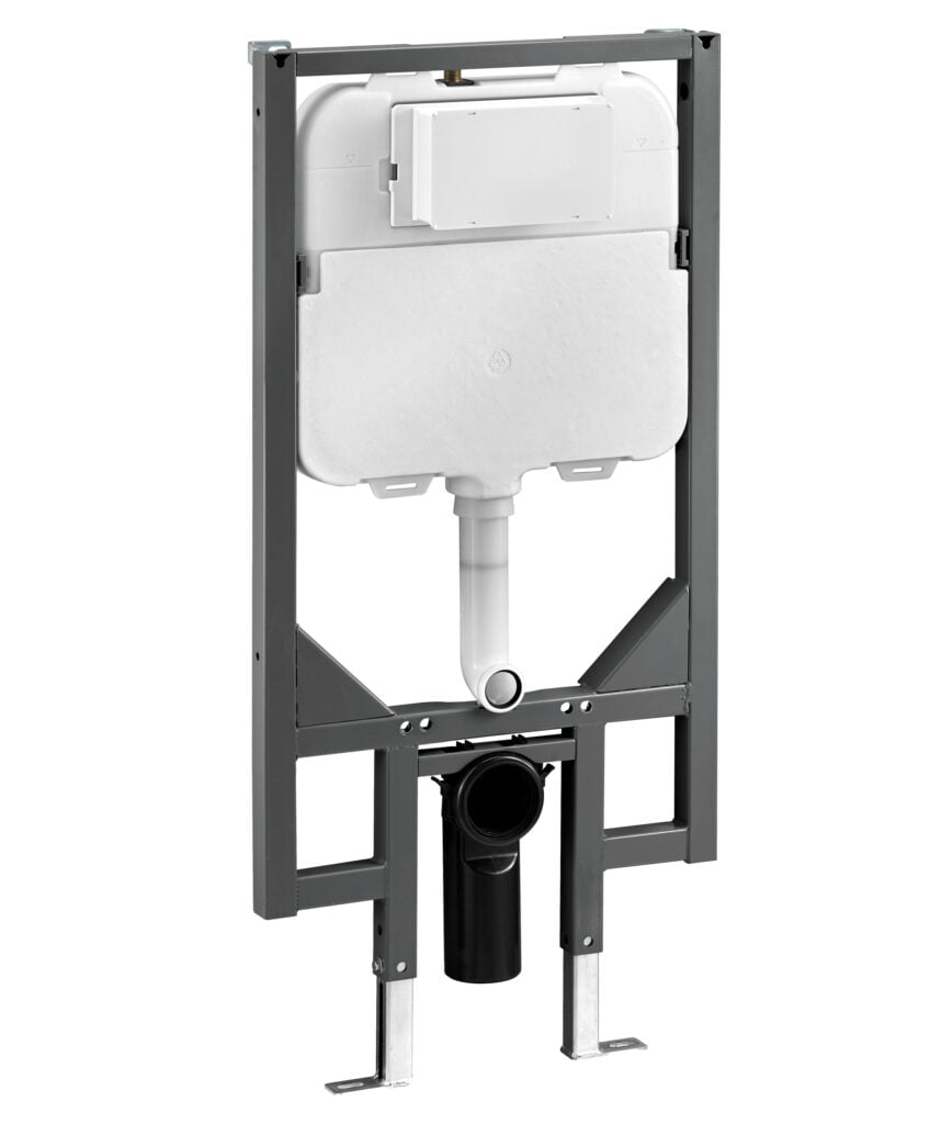 InWall C200 Cistern with frame - Pneumatic actuation - 80mm thick
