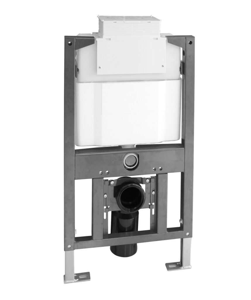 InWall C201 Cistern with frame - Pneumatic actuation - 130mm thick