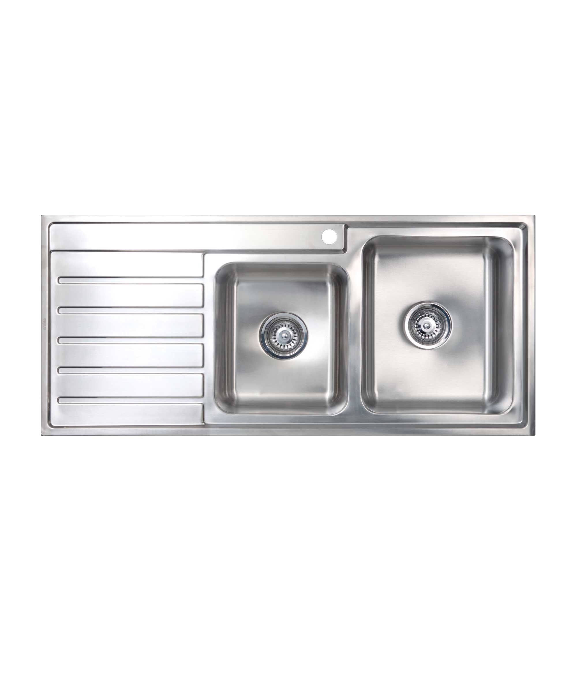 Kubic 175 stainless steel sink with drainer