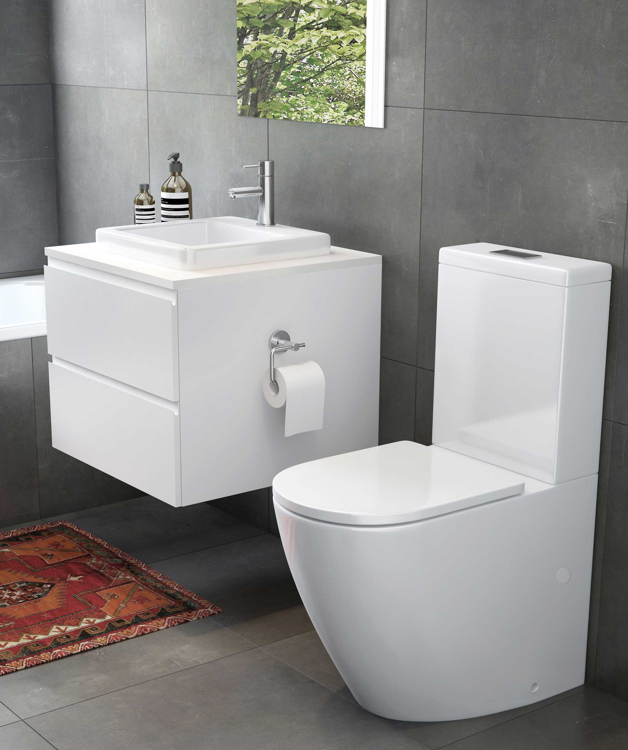 Kyra 017 ceramic basin - White Gloss