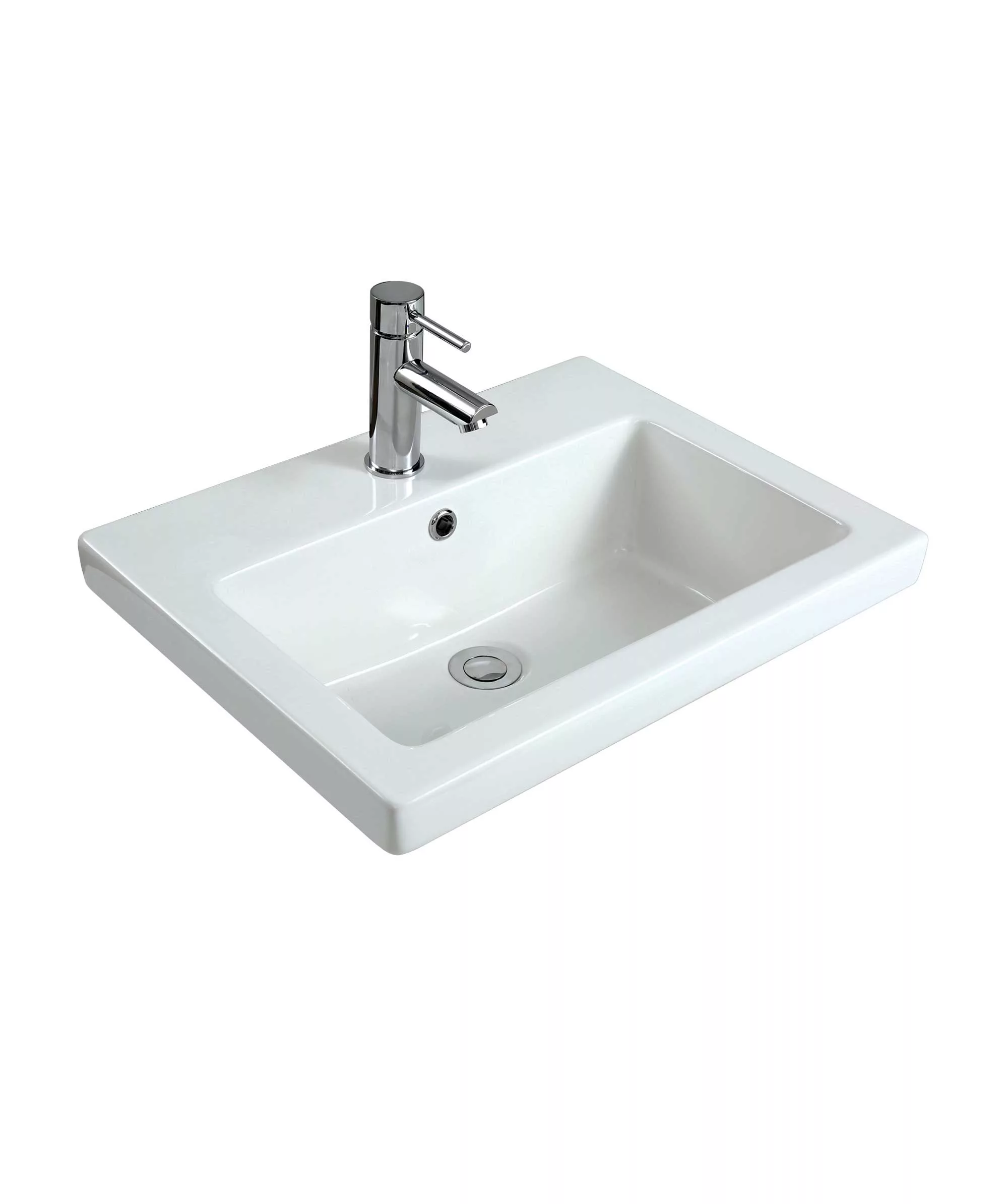 Kyra 024 ceramic basin - White Gloss