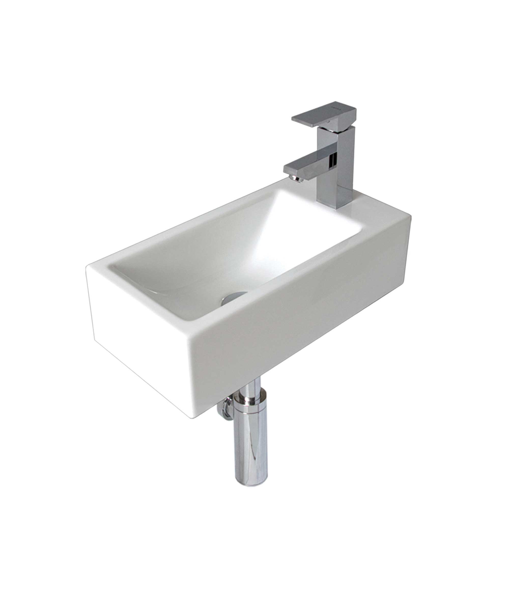 Kyra 514 ceramic basin - White Gloss