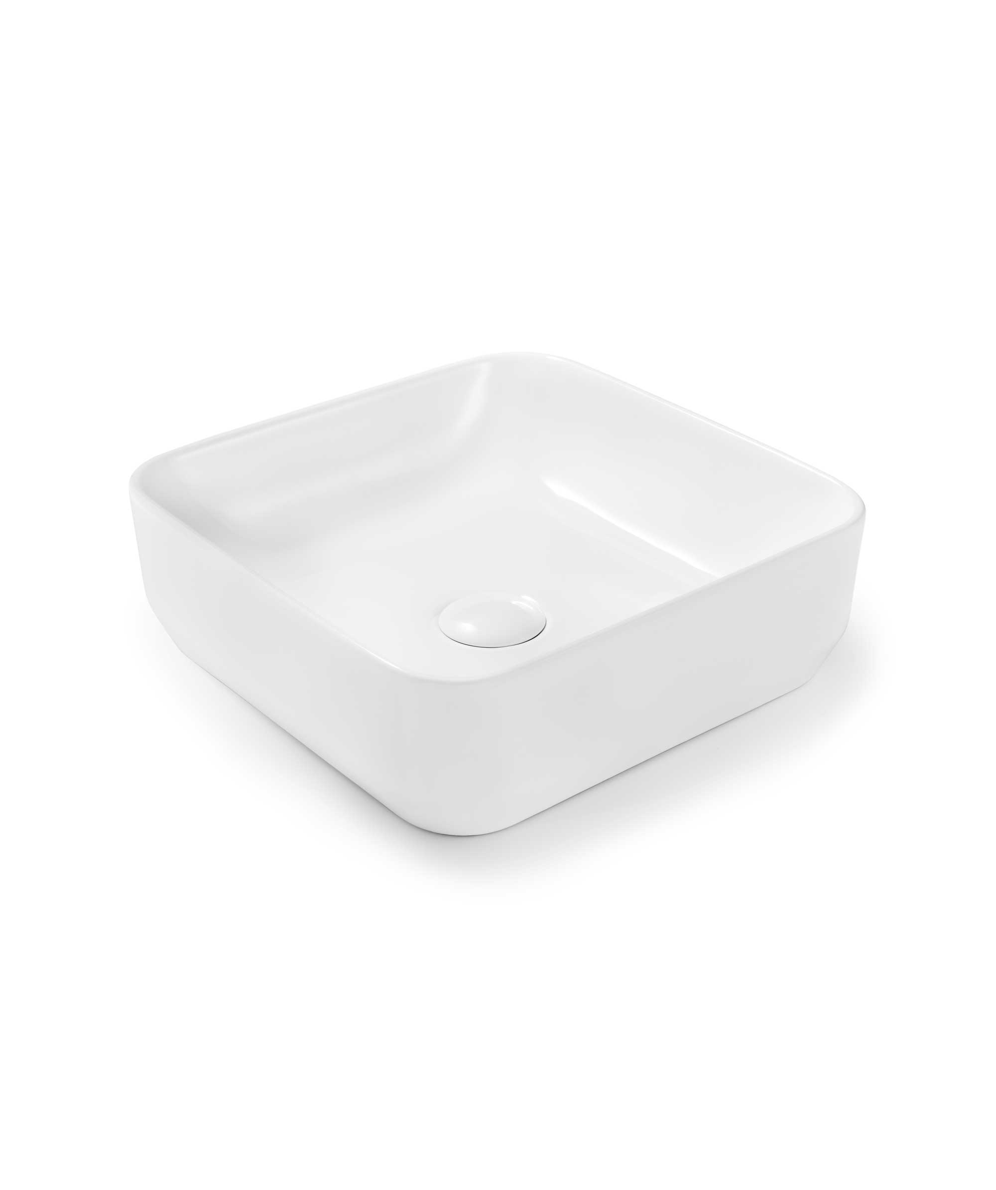 Limni 360 ceramic basin - White Gloss