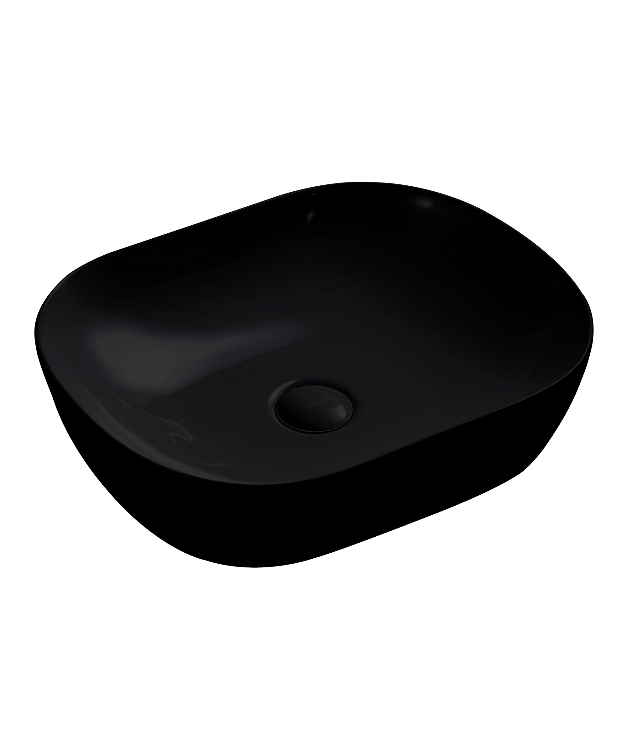 Limni 465 ceramic basin - Black Silk Matte