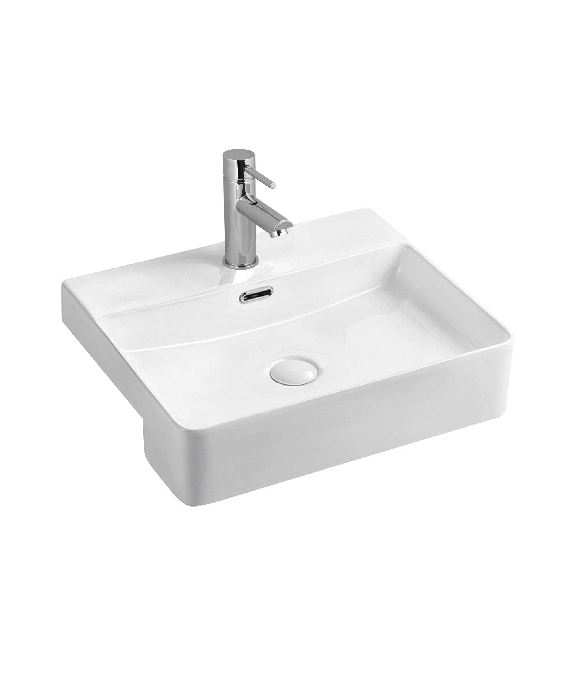 Limni 500 ceramic basin - White Gloss
