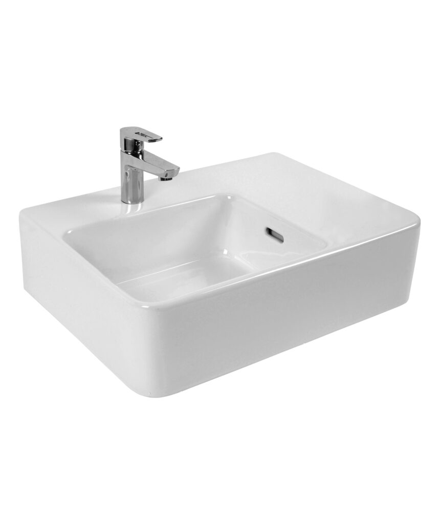 Limni 601 ceramic basin - White Gloss