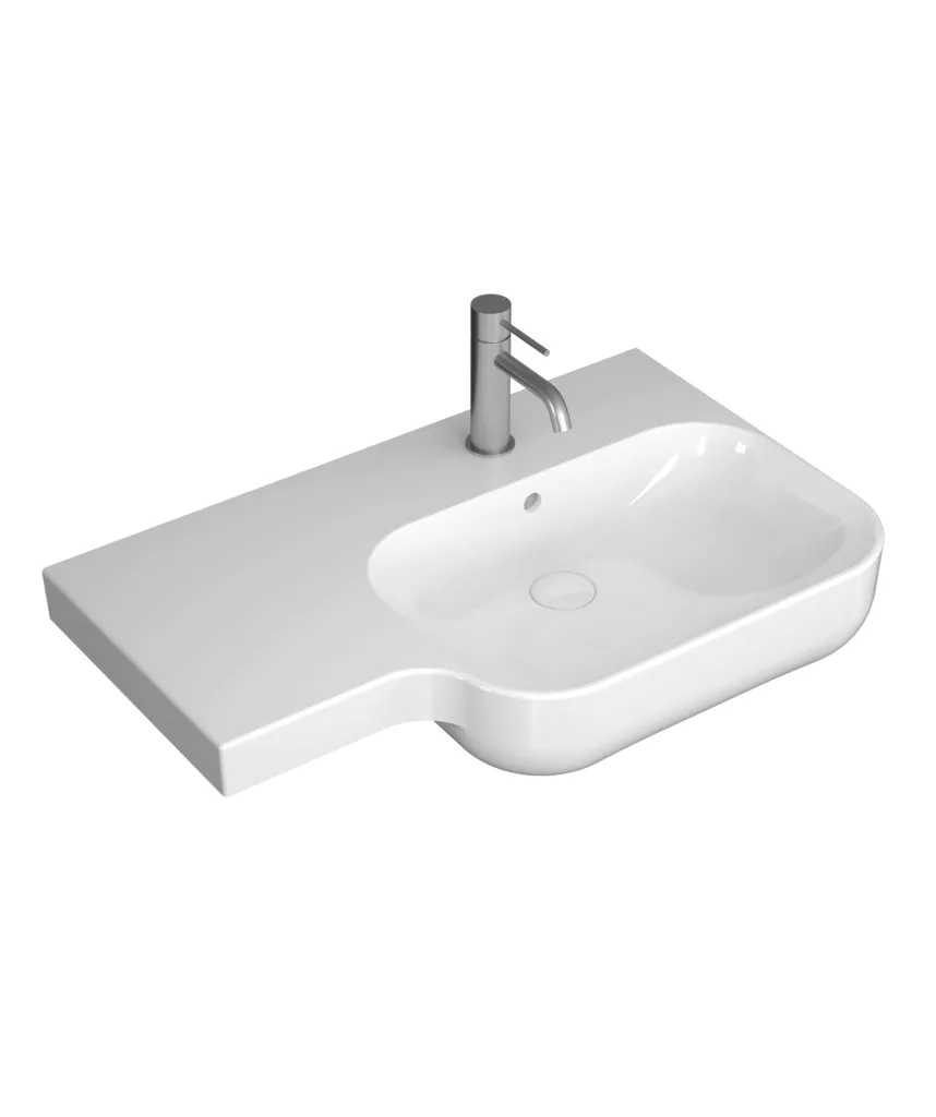 Limni 720 Care ceramic basin - White Gloss