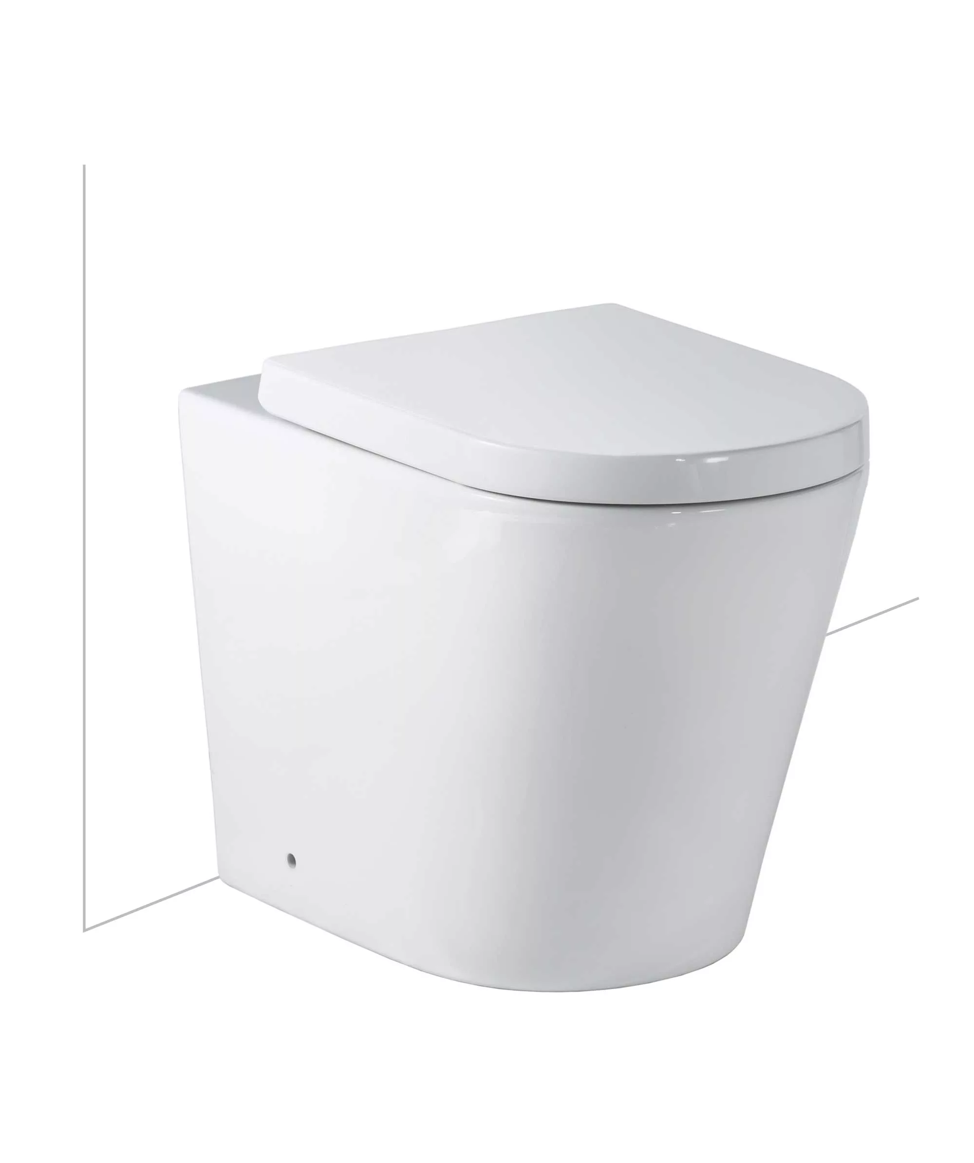 Modia Floor Mount toilet suite - choice of seats
