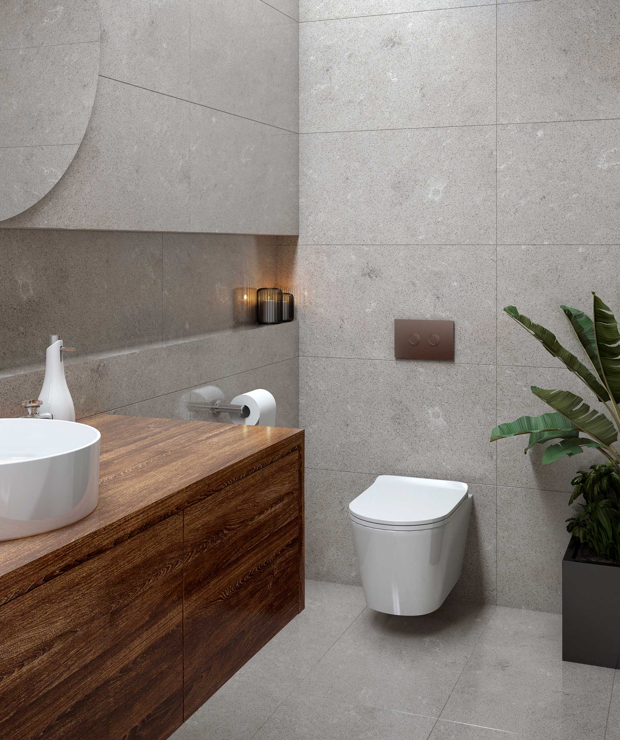 Modia Wall Hung toilet suite - choice of seats