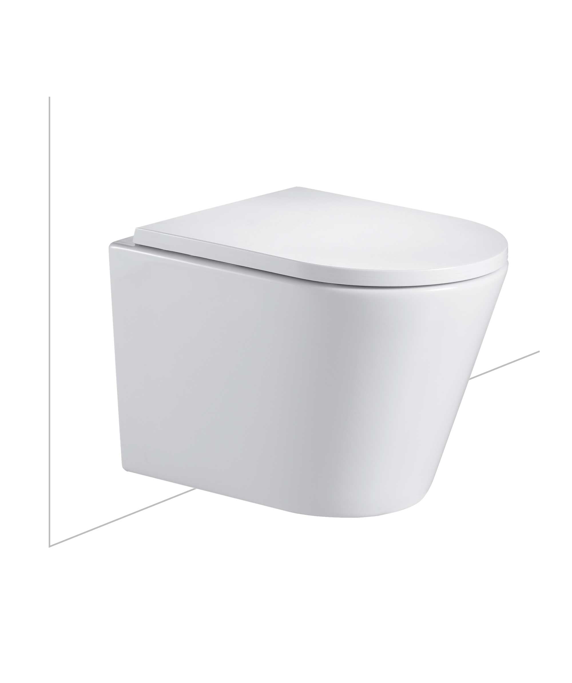 Modia Wall Hung Vortex Flush toilet suite - choice of seats | Seima
