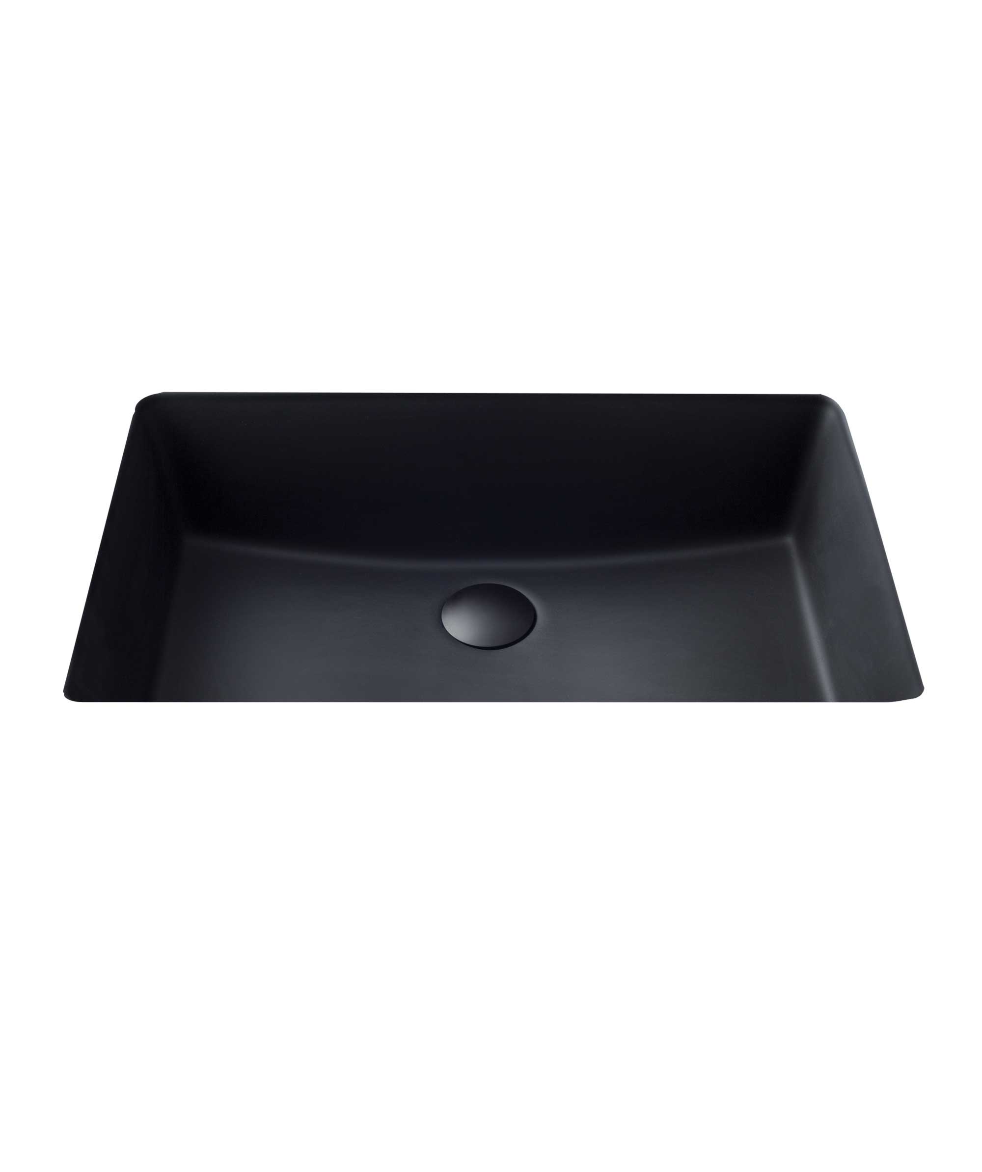 Plati 204 ceramic basin - Black Silk Matte