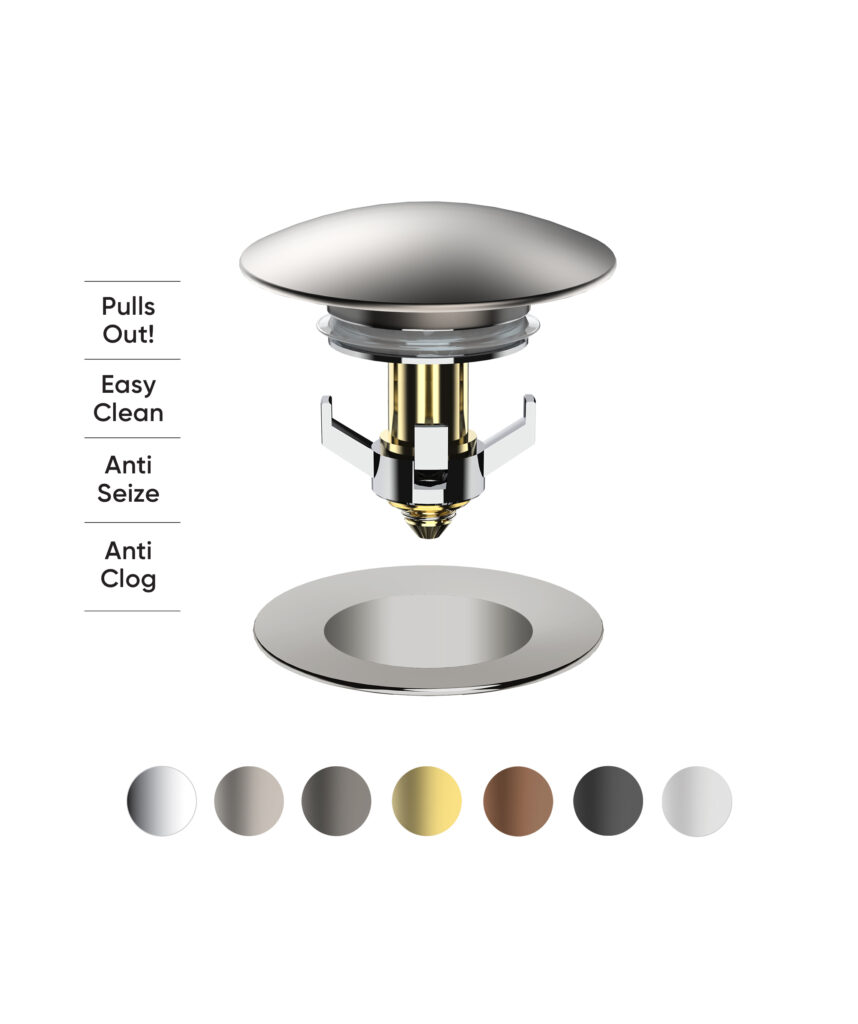 Pop-out Basin Waste - colour options