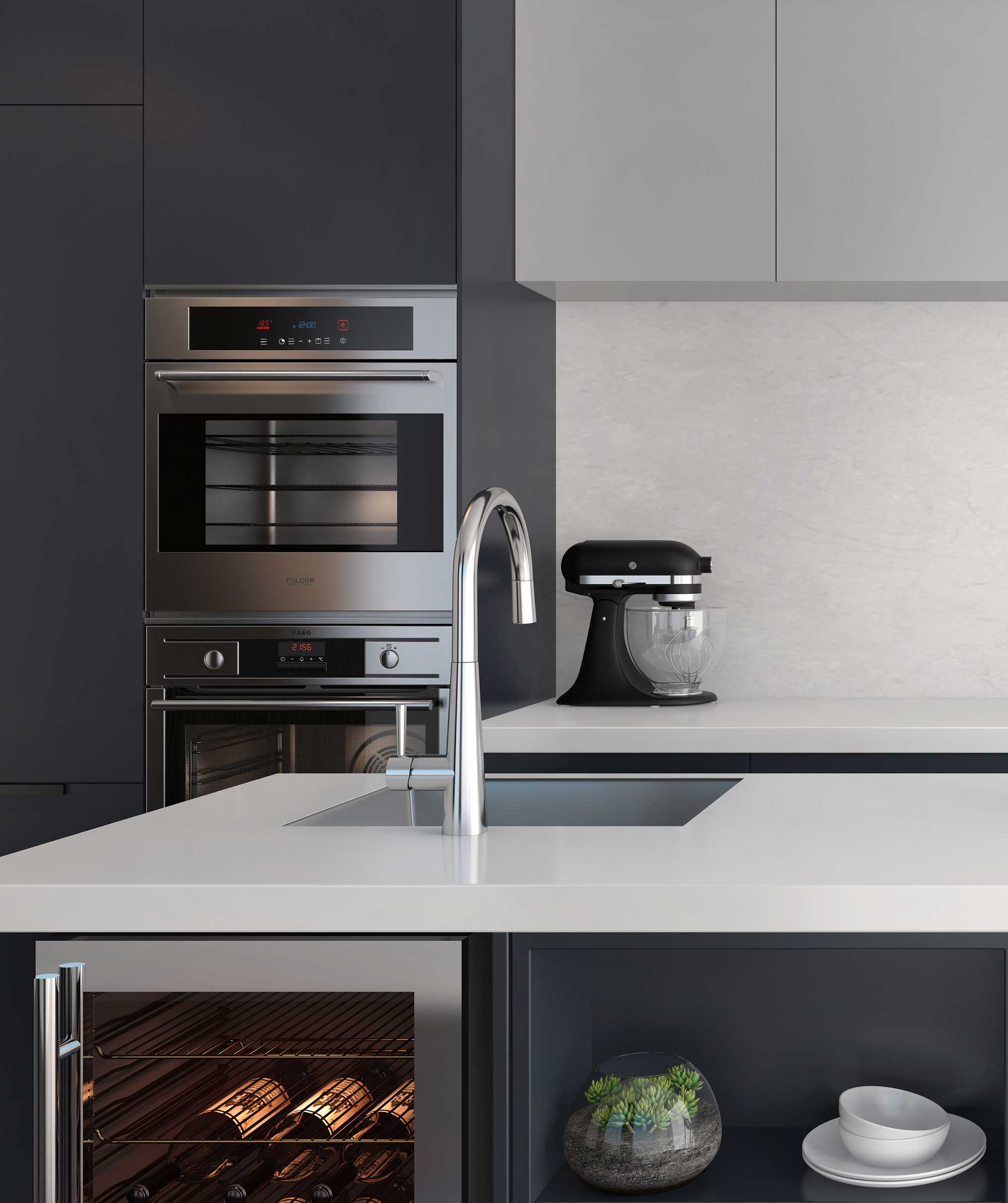 Tetra 550 stainless steel sink