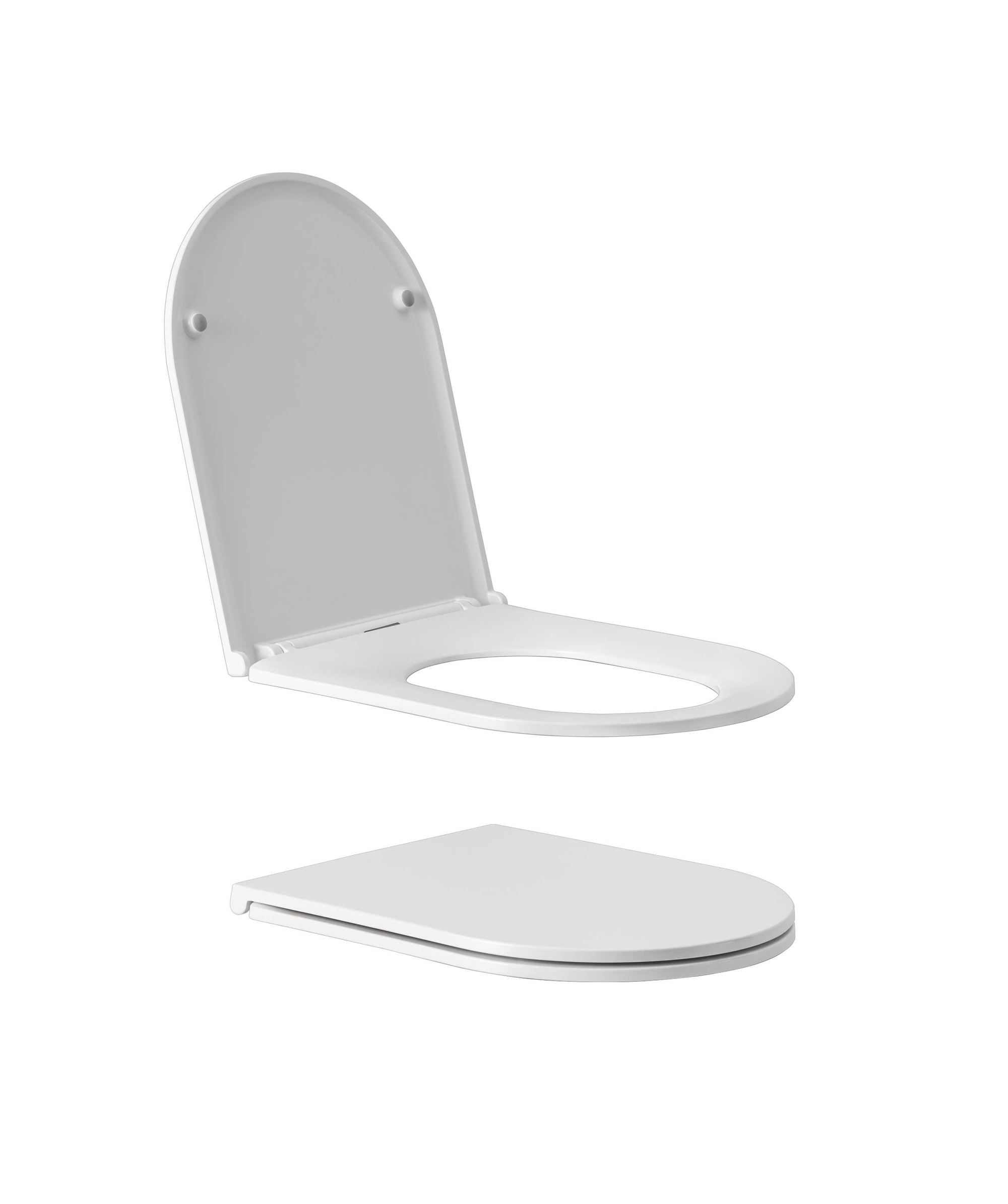 Toilet seat - Flat - Matte / Sandwich lid profile
