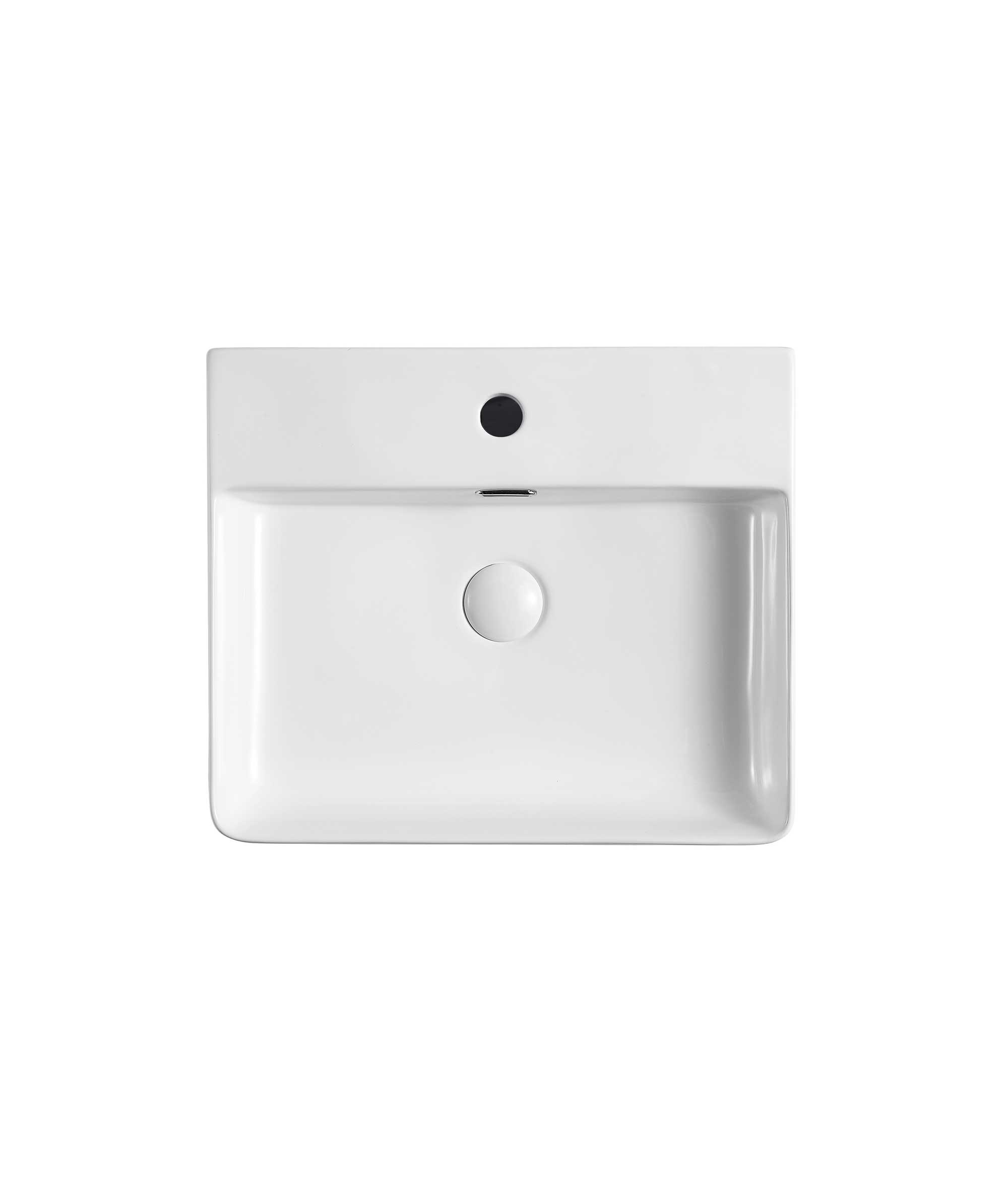 Limni 500 ceramic basin - White Gloss