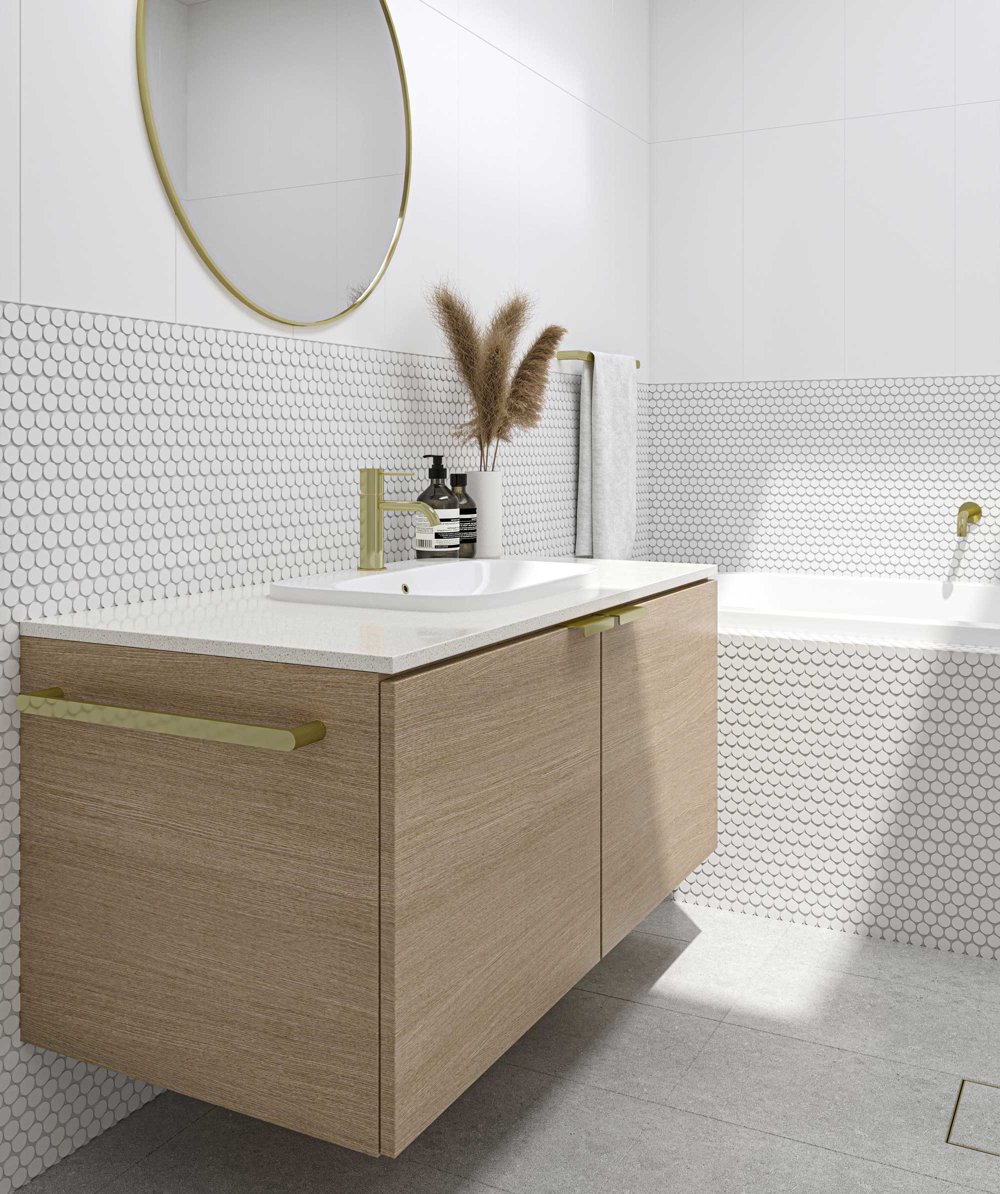 Limni 530 ceramic basin - White Gloss