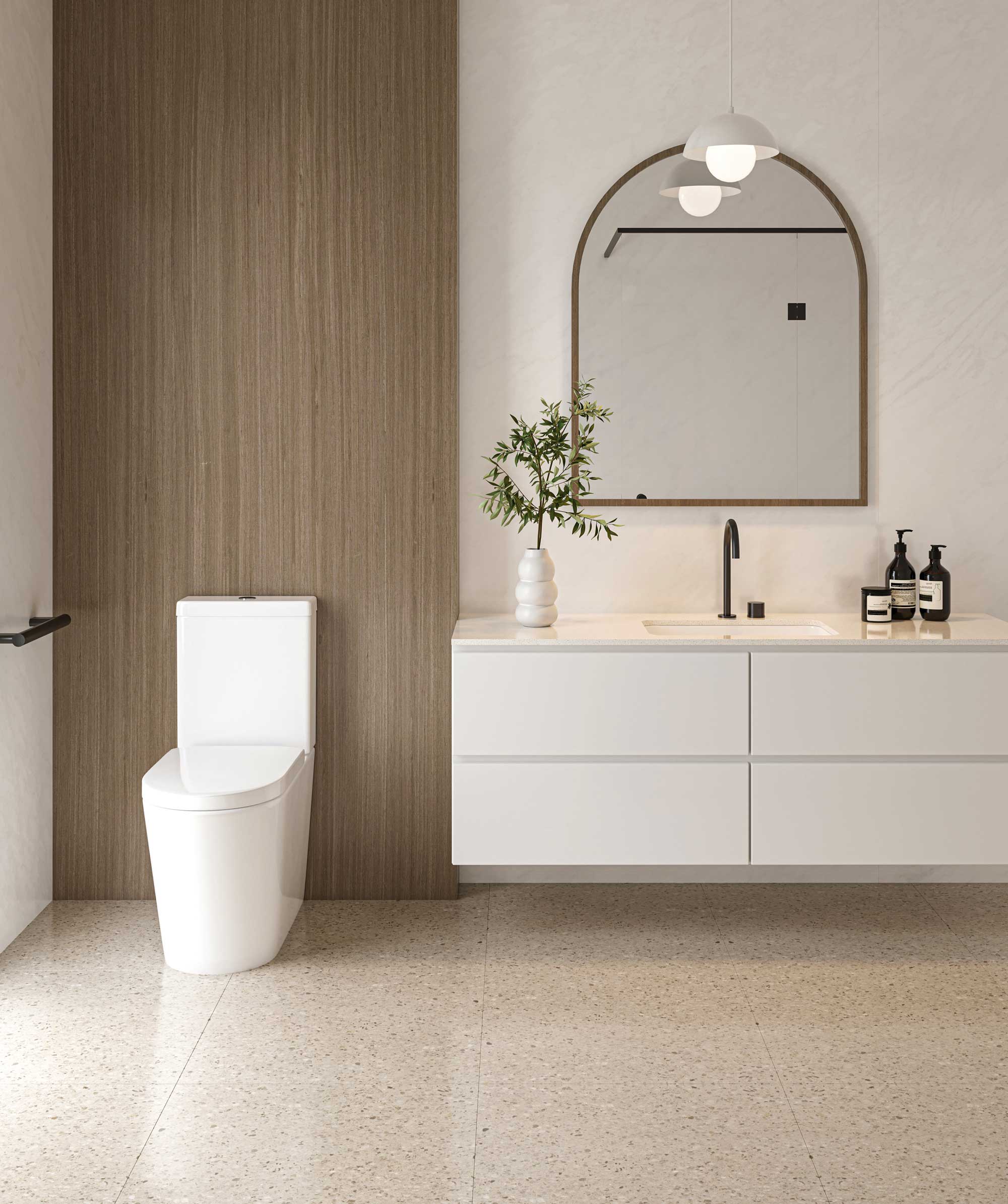 Modia Wall Faced toilet suite - choice of seats