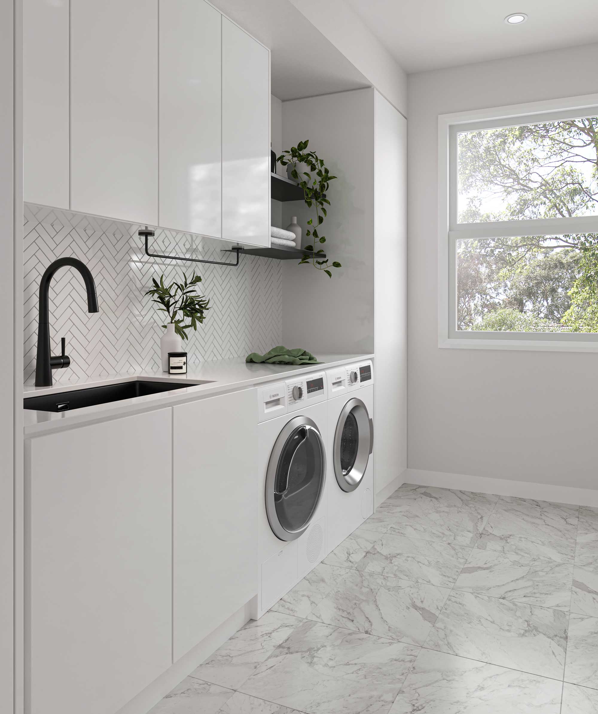 Oros 750 Arqstone sink - Black