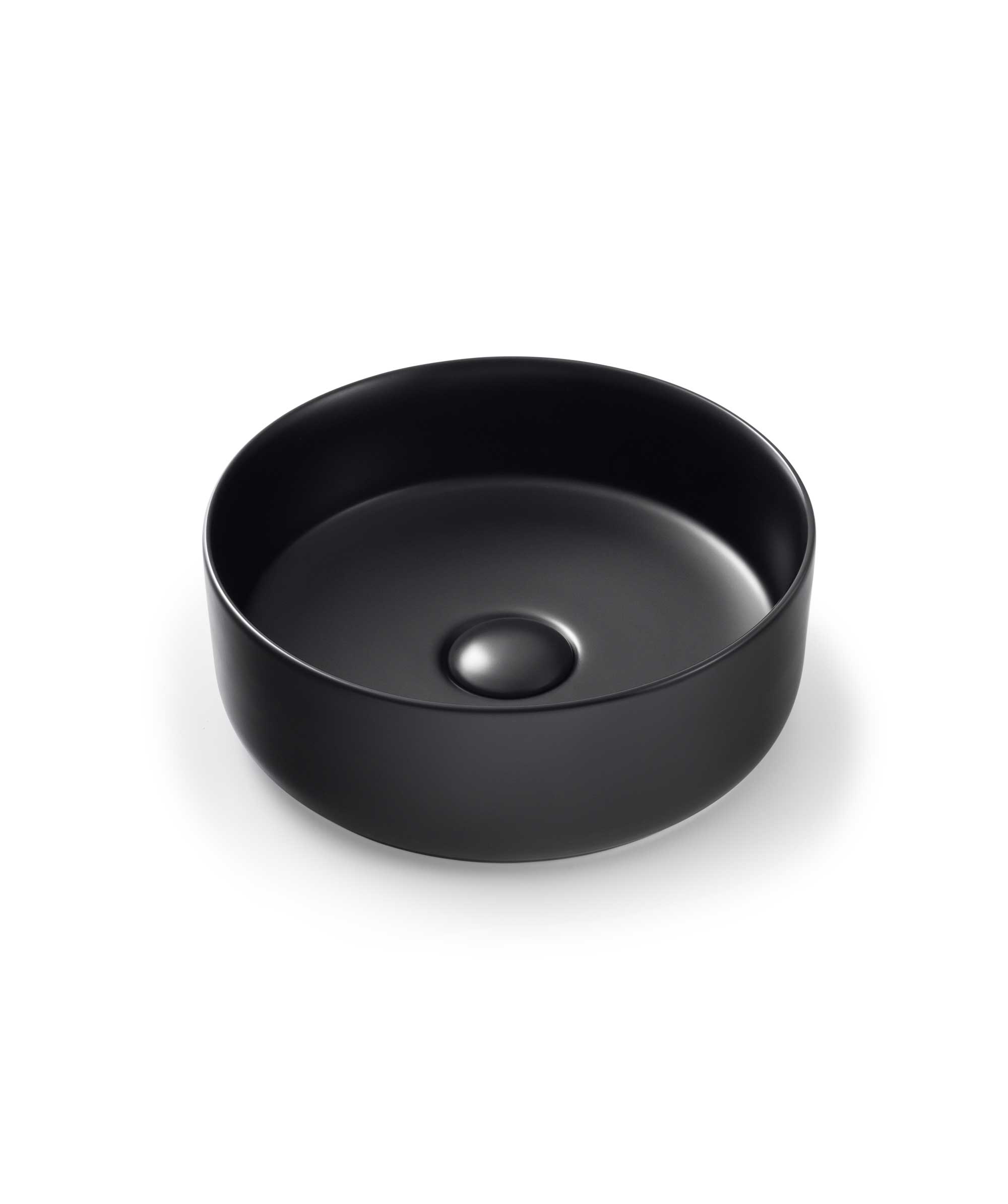 Arko 310 ceramic basin - Black Silk Matte - compact size