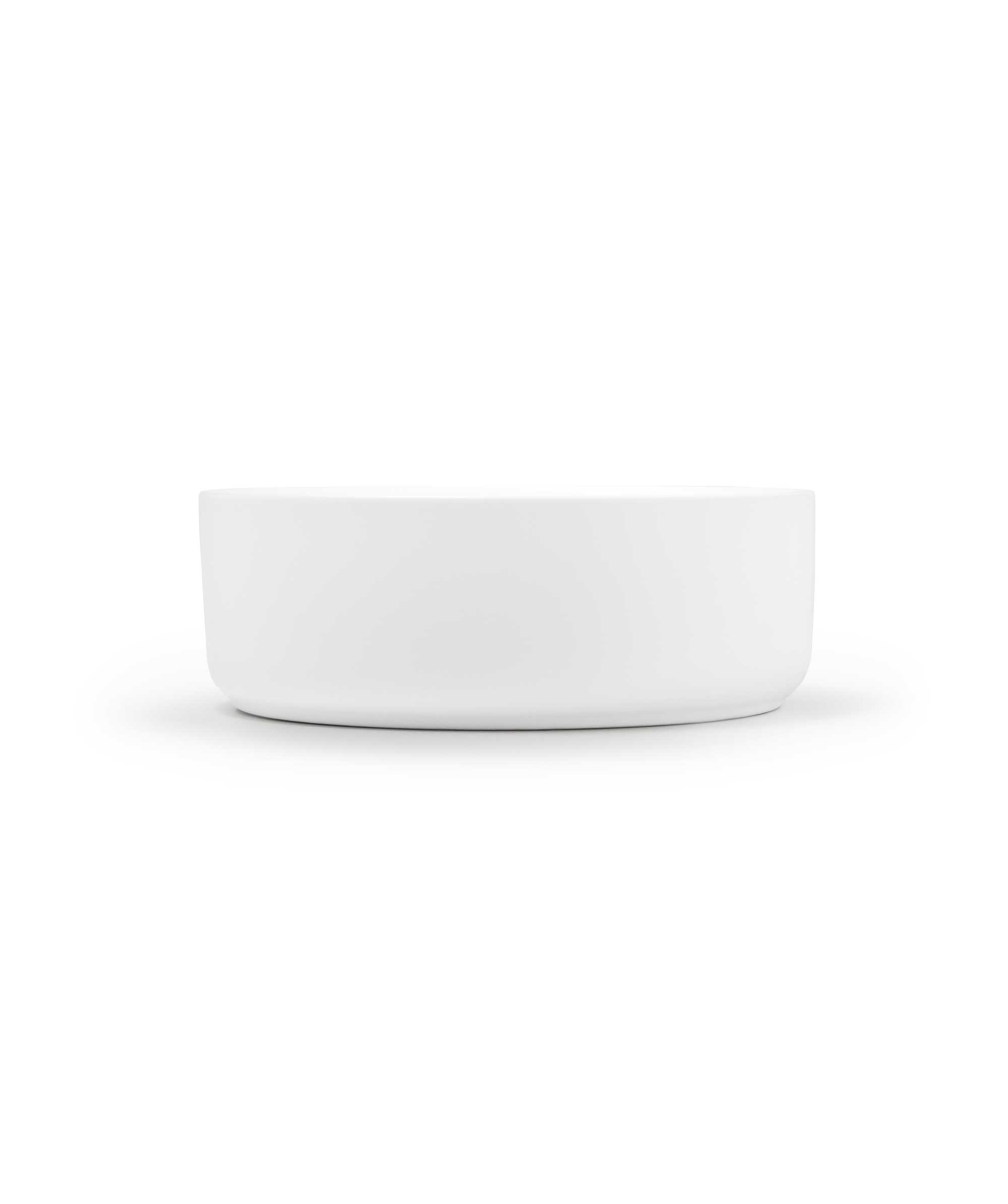 Arko 310 ceramic basin - White Silk Matte - compact size