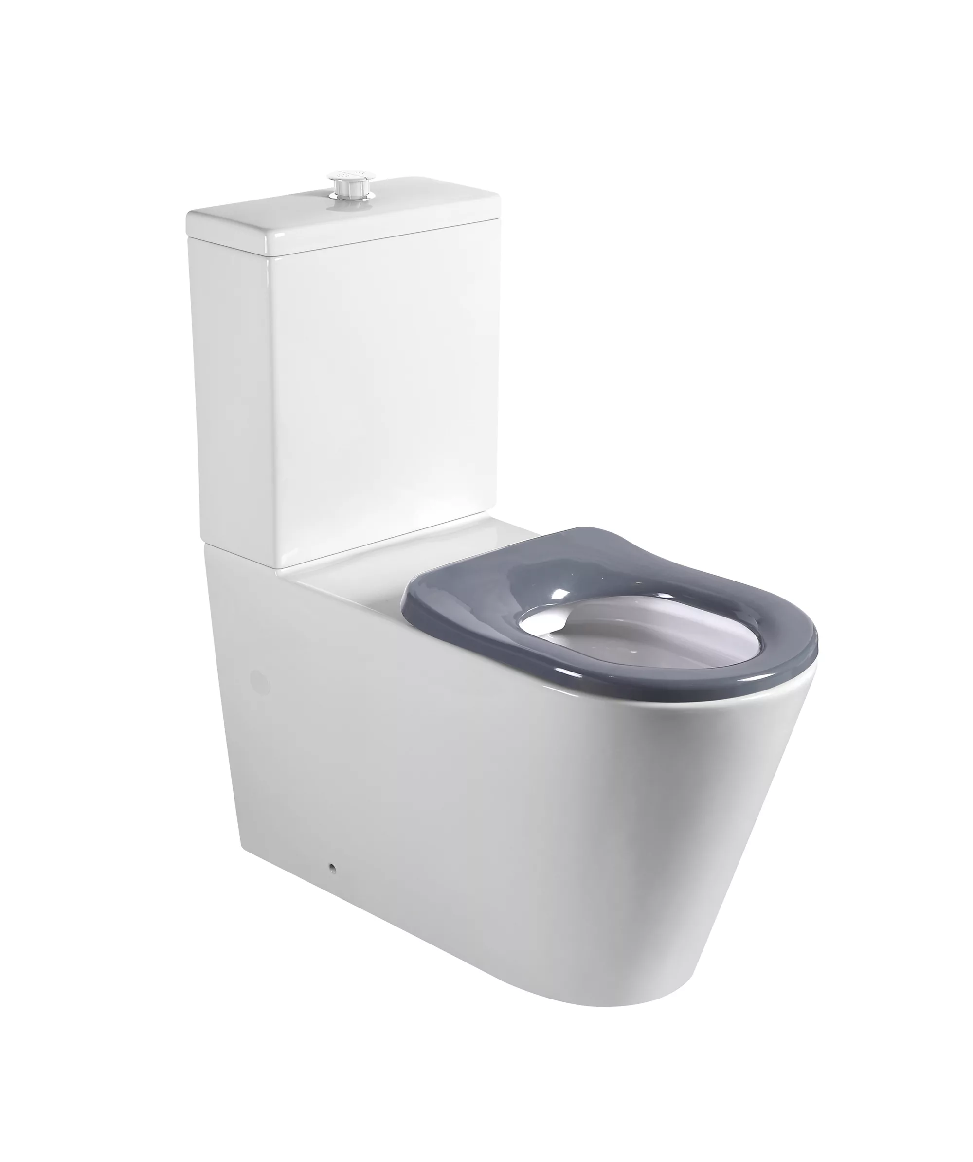 Modia Care Wall Faced toilet suite - 800mm - Accessible compliant - choice of grey, blue or white seat