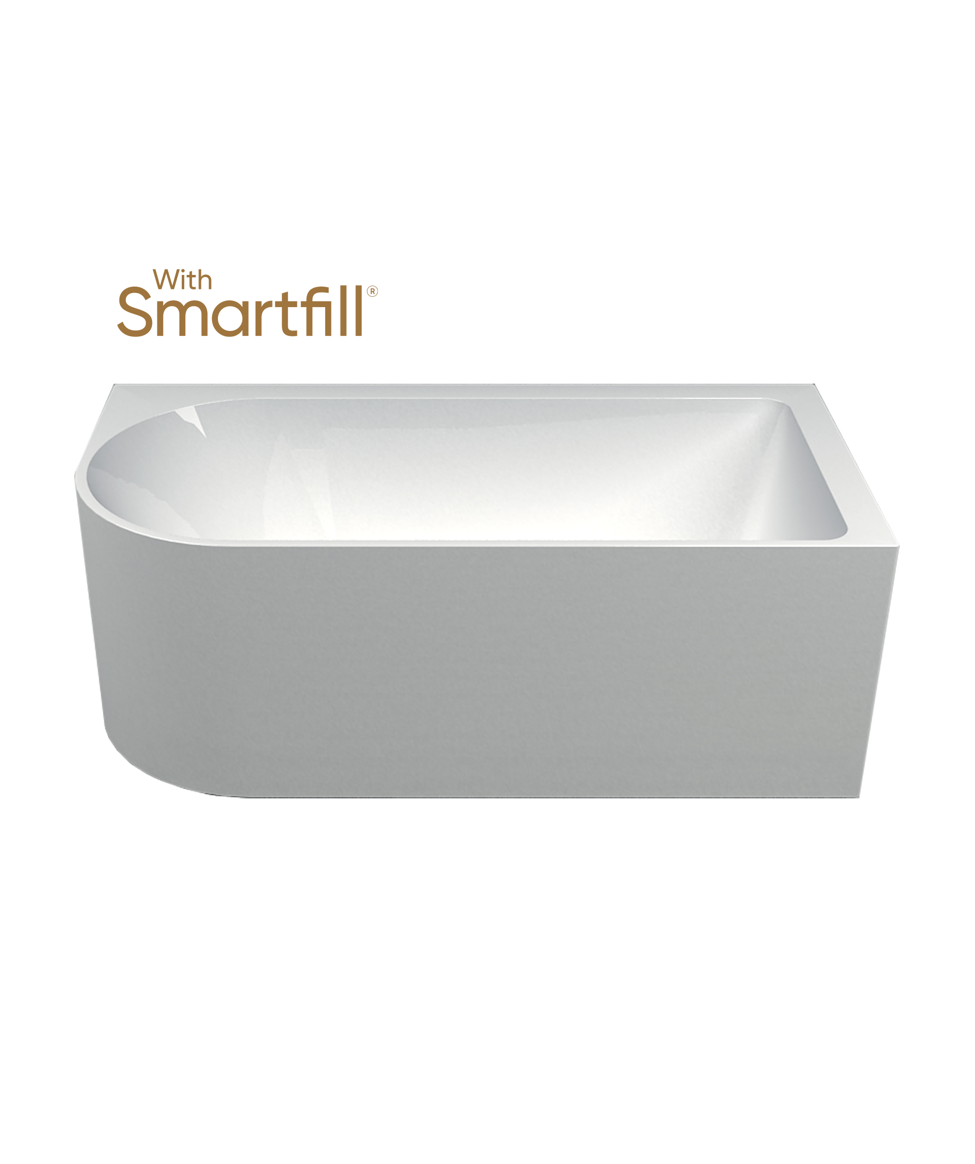 Plati 110 corner freestanding bath - with Smartfill system