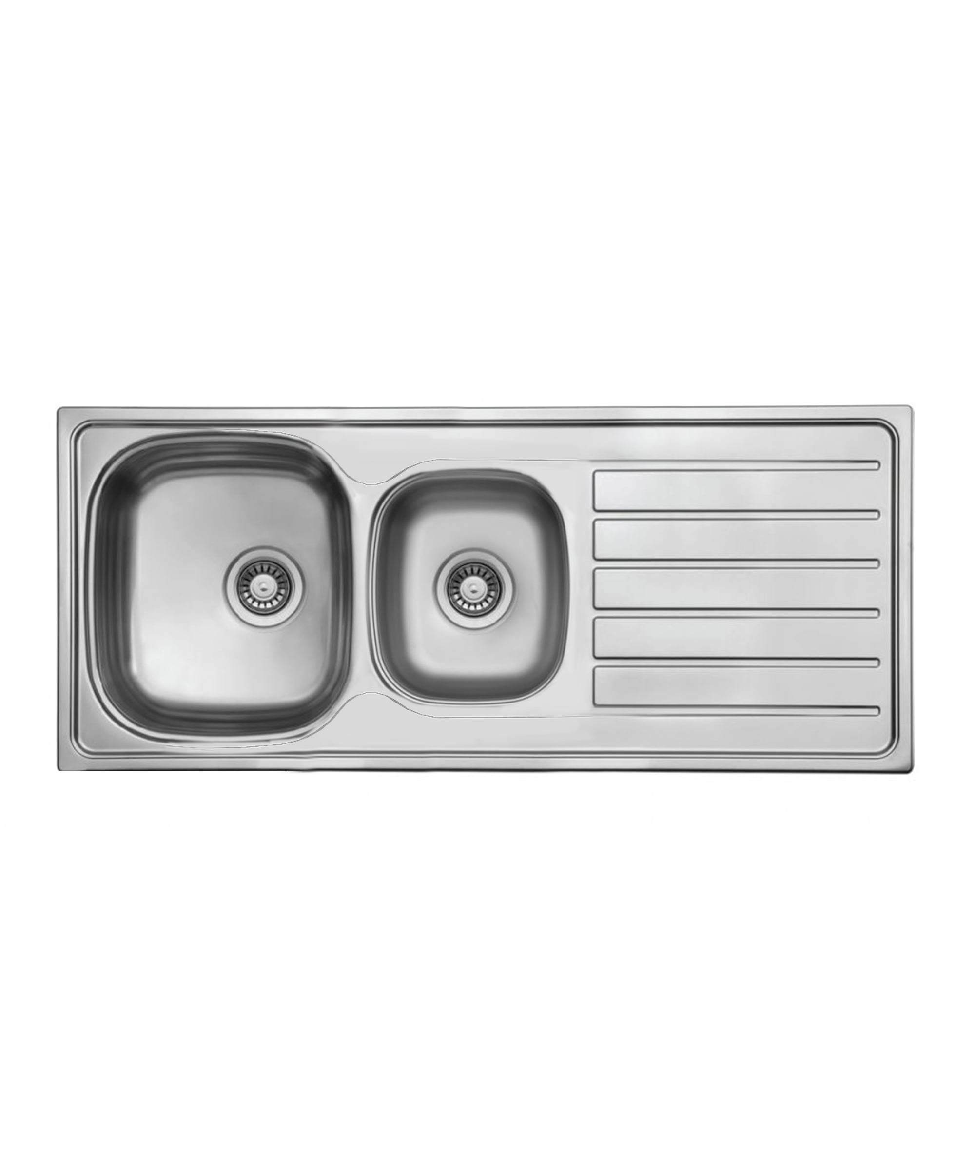 Acero 1160 stainless steel sink with drainer