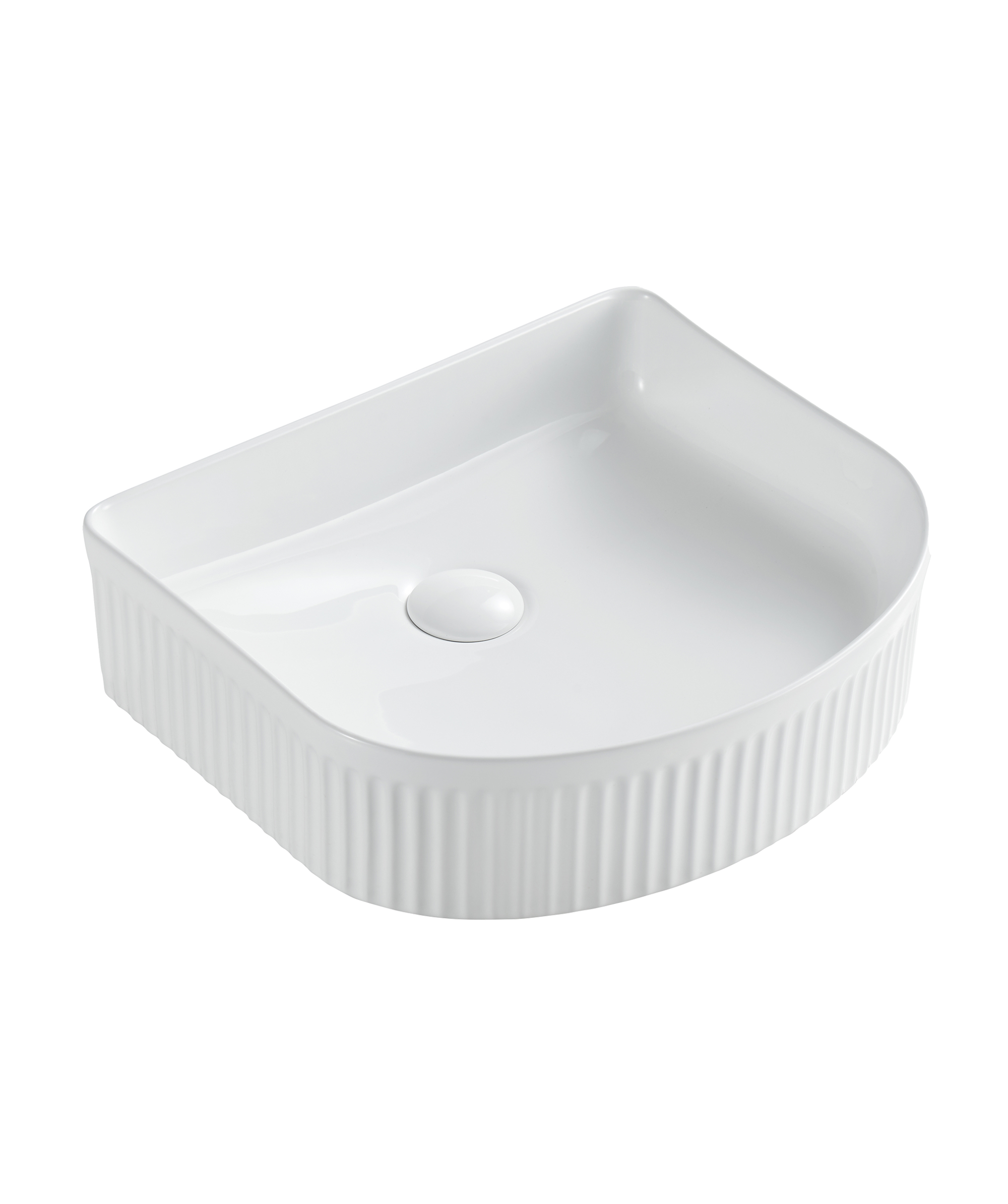 Cleo 410 ceramic basin - White Gloss