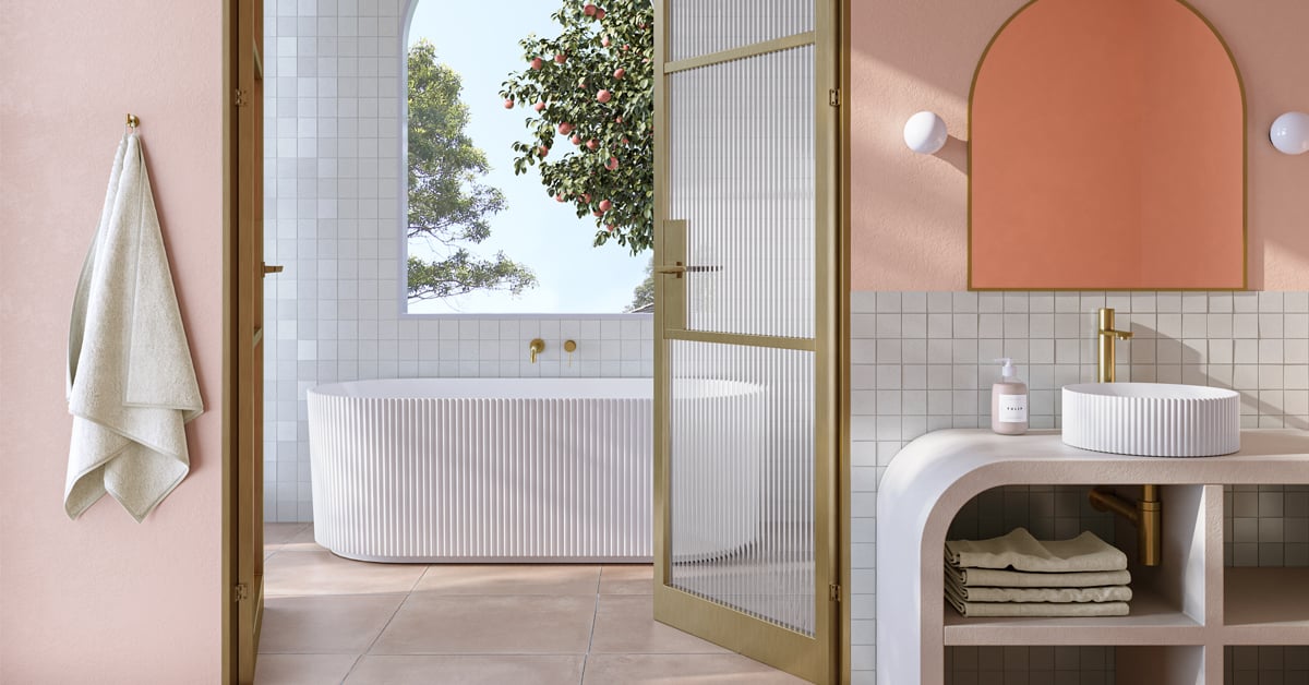 Fluted features: adding elegant curves to your bathroom