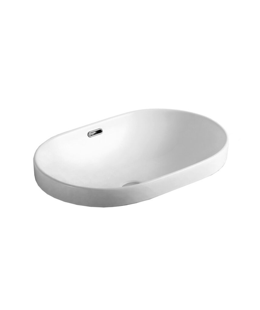 Arko 605 ceramic basin - White Gloss