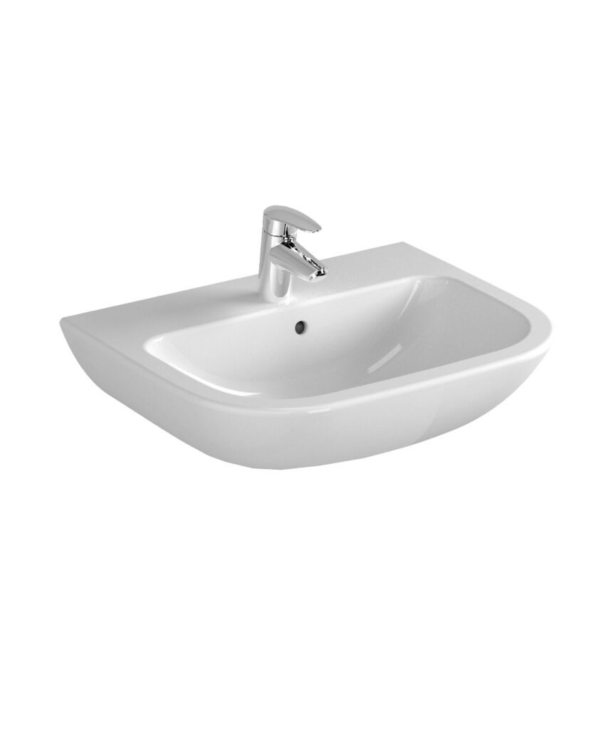 Chios 550 Care ceramic basin - White Gloss