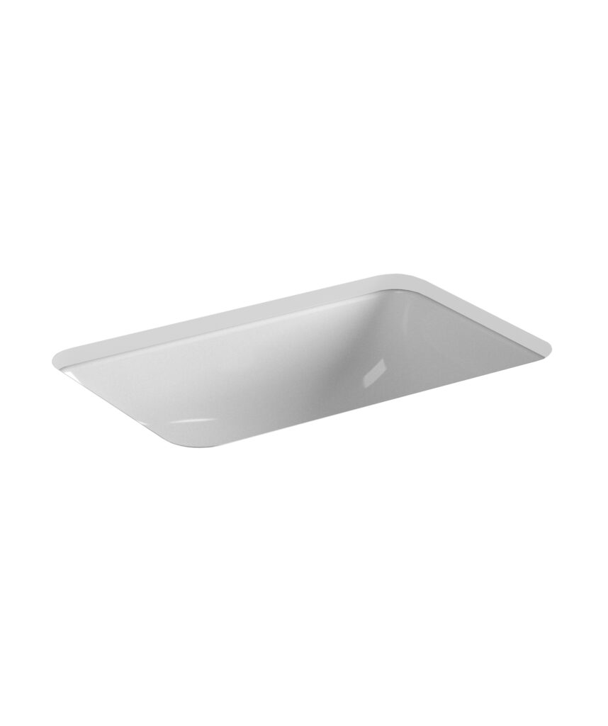 Limni 430 ceramic basin - White Gloss
