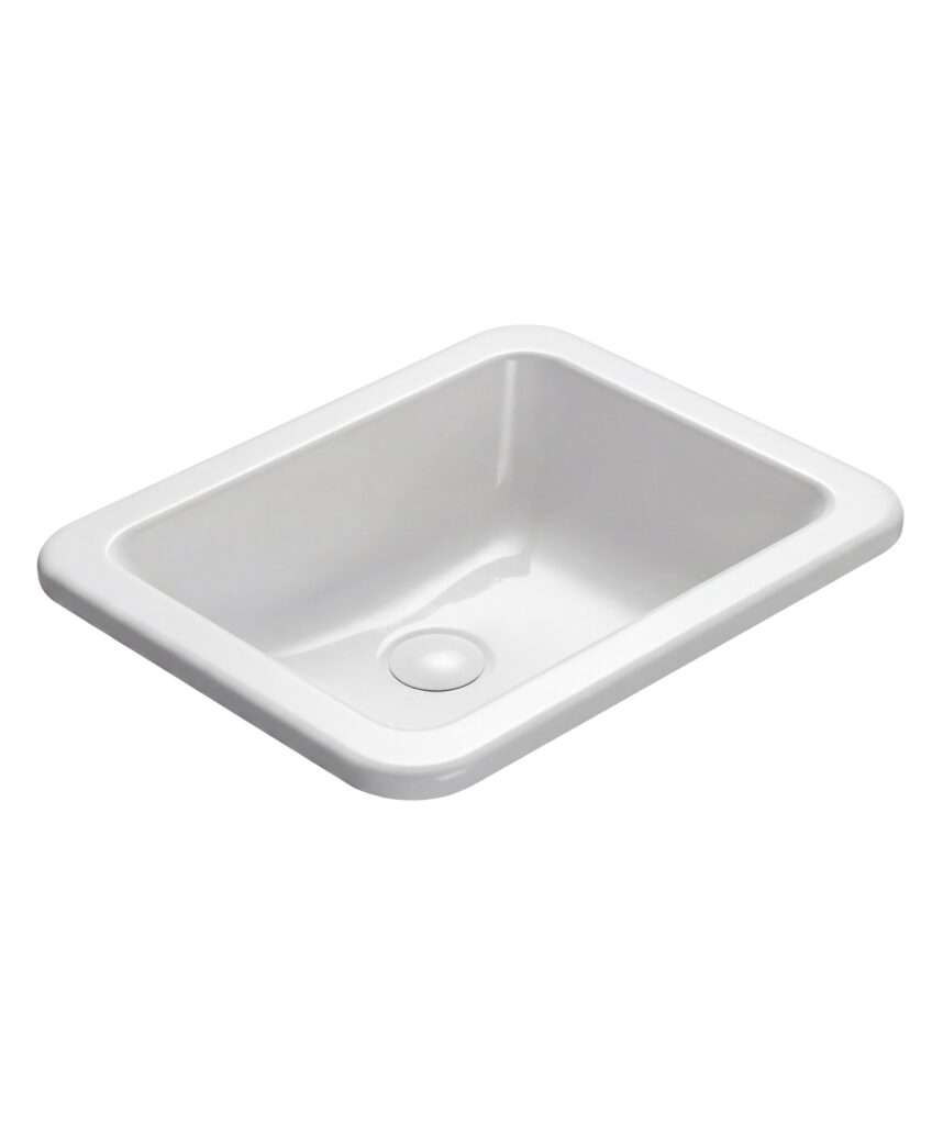 Limni 451 ceramic basin - White Gloss
