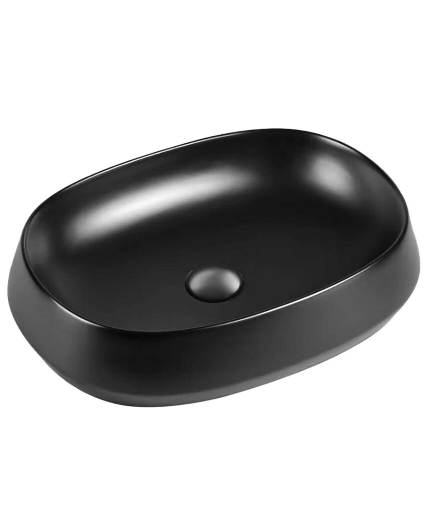 Loni 540 ceramic basin - Black Silk Matte