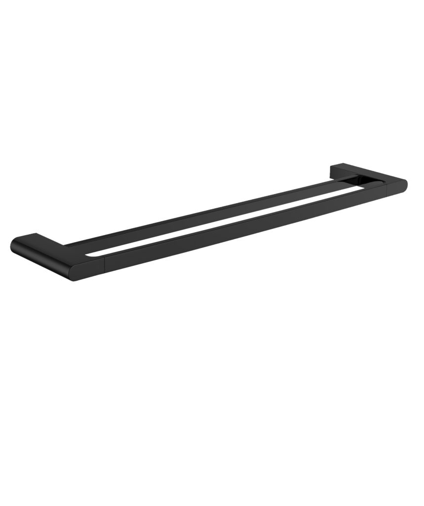 Pesara Towel Rail Double - Black Matte